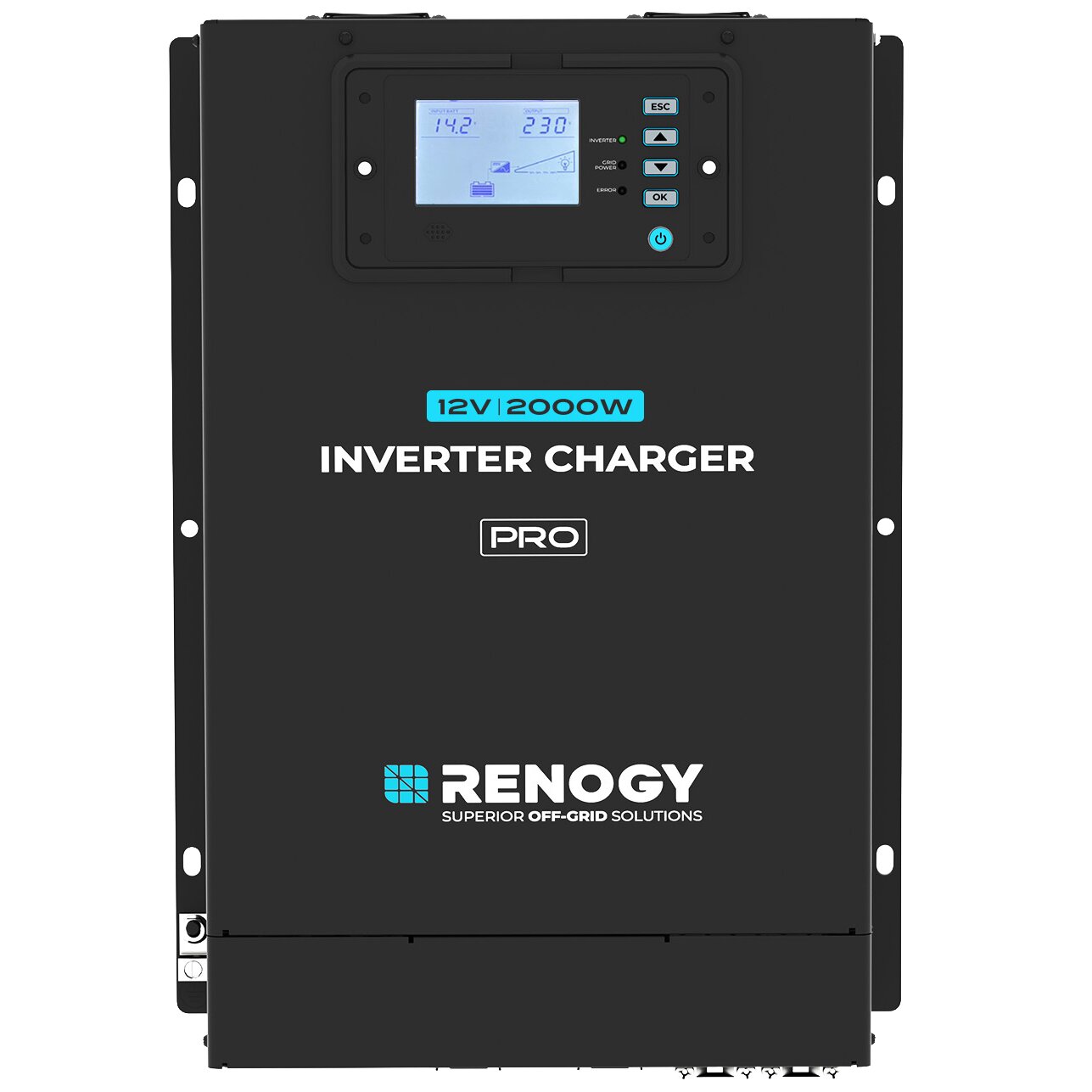 Inverter 2000 W with Charger 80 A and Display