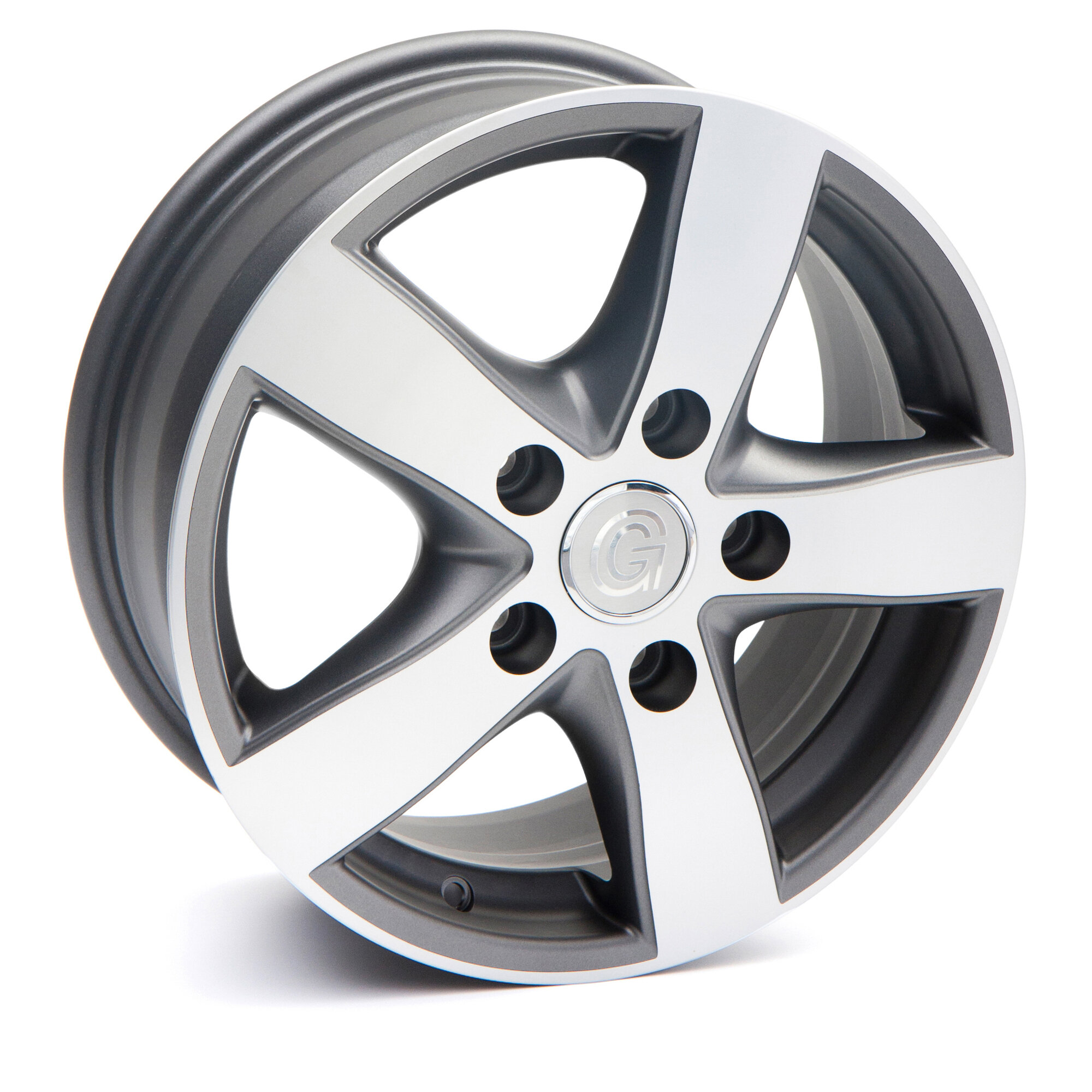 Goldschmitt GSM4 aluminium wheel, anthracite polished matt, for Fiat Ducato with heavy chassis