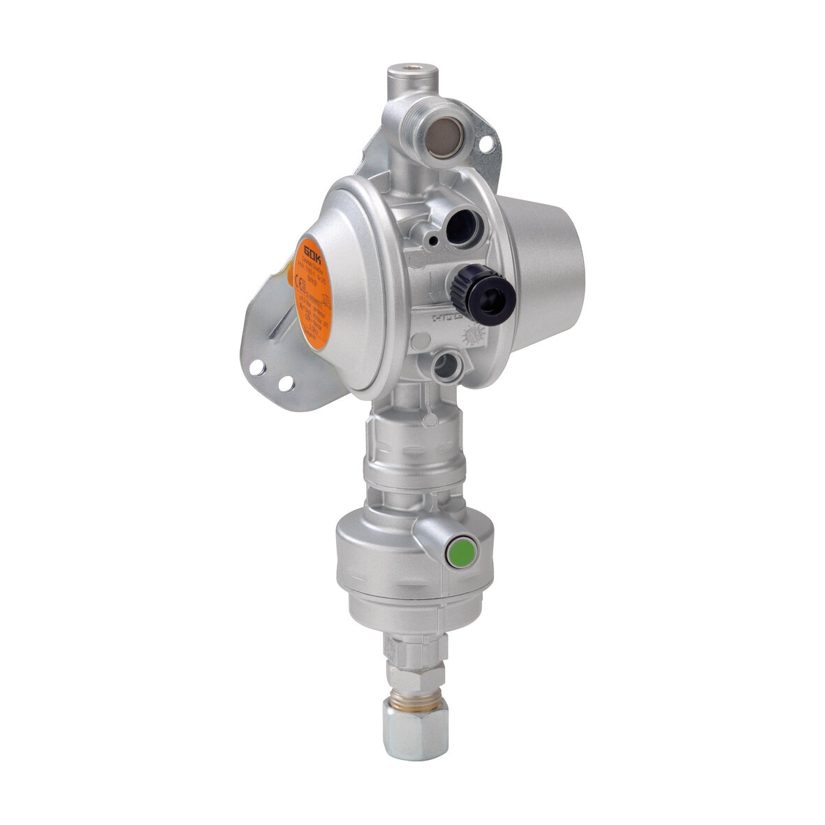 Safety Gas Pressure Regulator System Caramatic DriveOne, vertical, 50 mbar