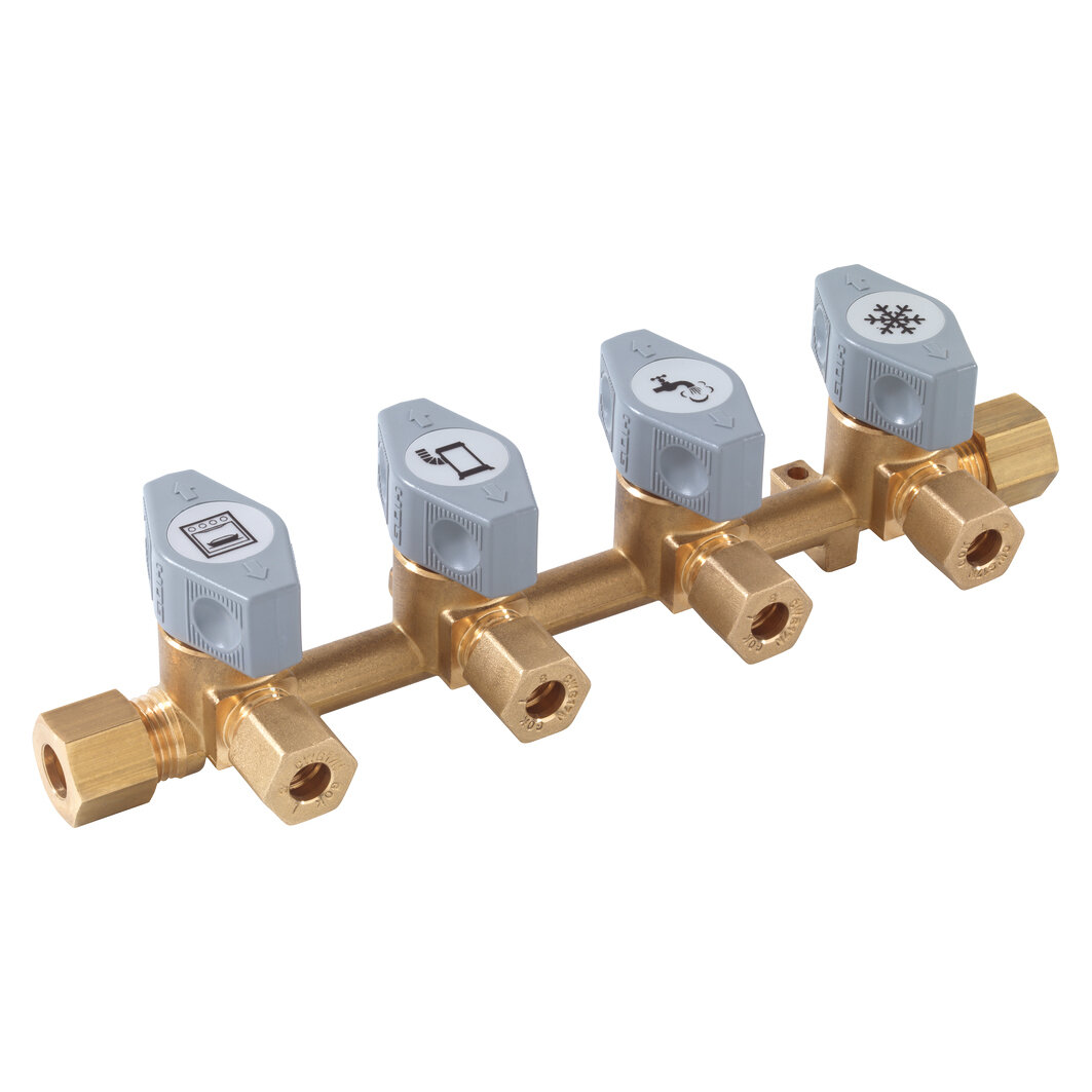 Distribution Block Marine, RVS 8 x 4 x RVS 8