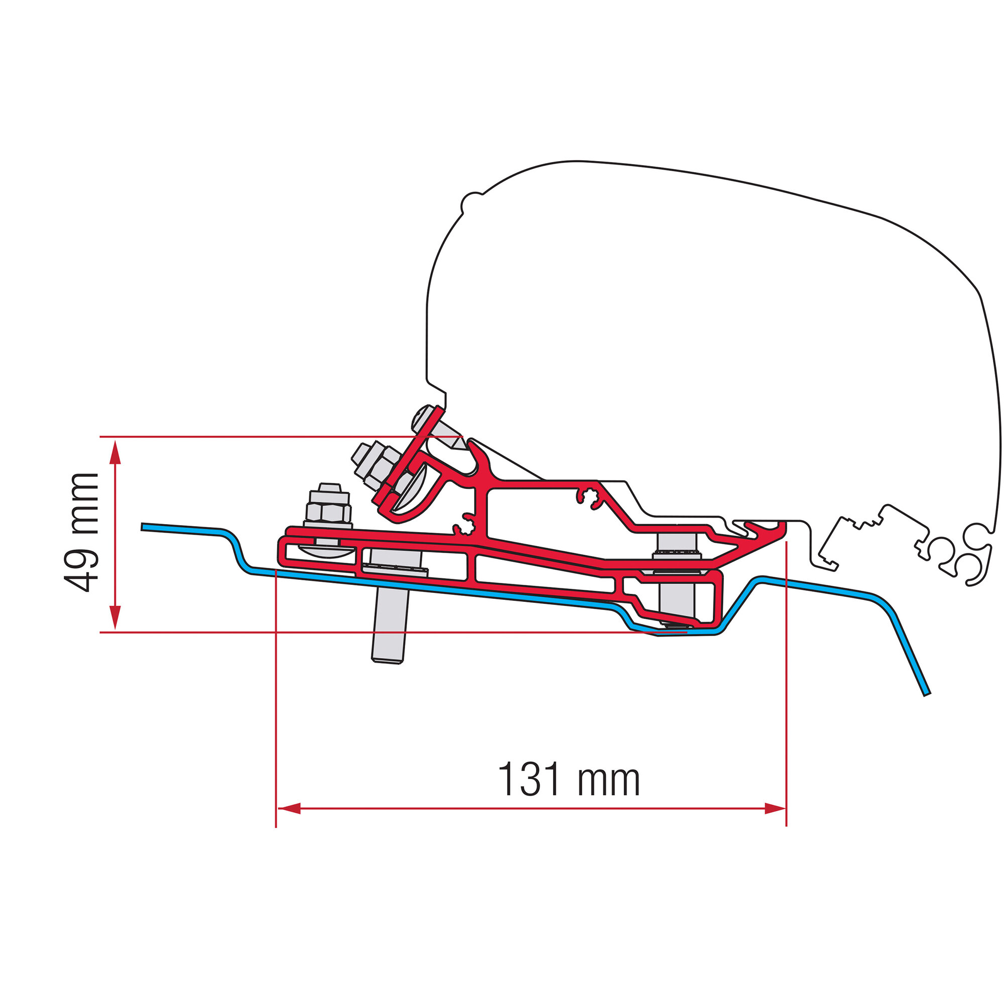 Awning Adapter Ford Transit H3