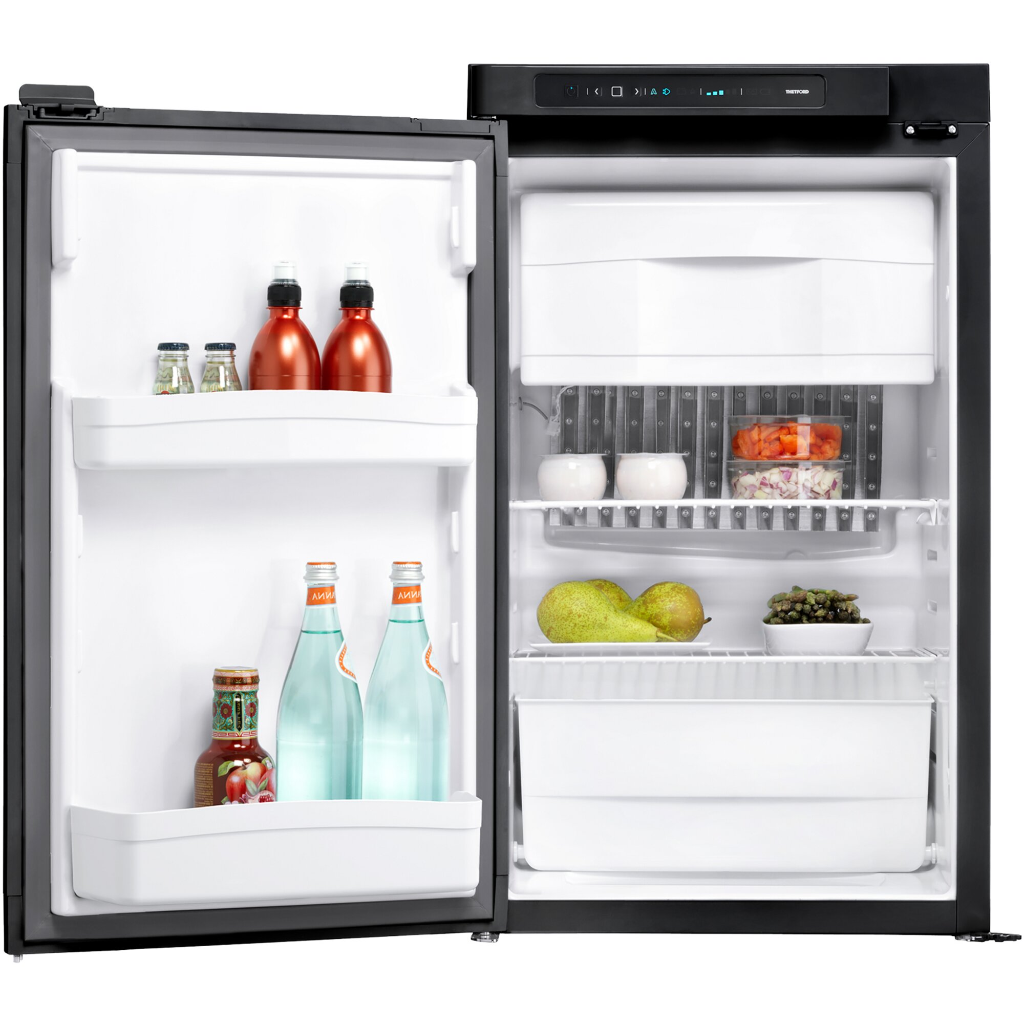 Refrigerator N4080E+, LED, 12 / 230 V / Gas 30 mbar, 81 l
