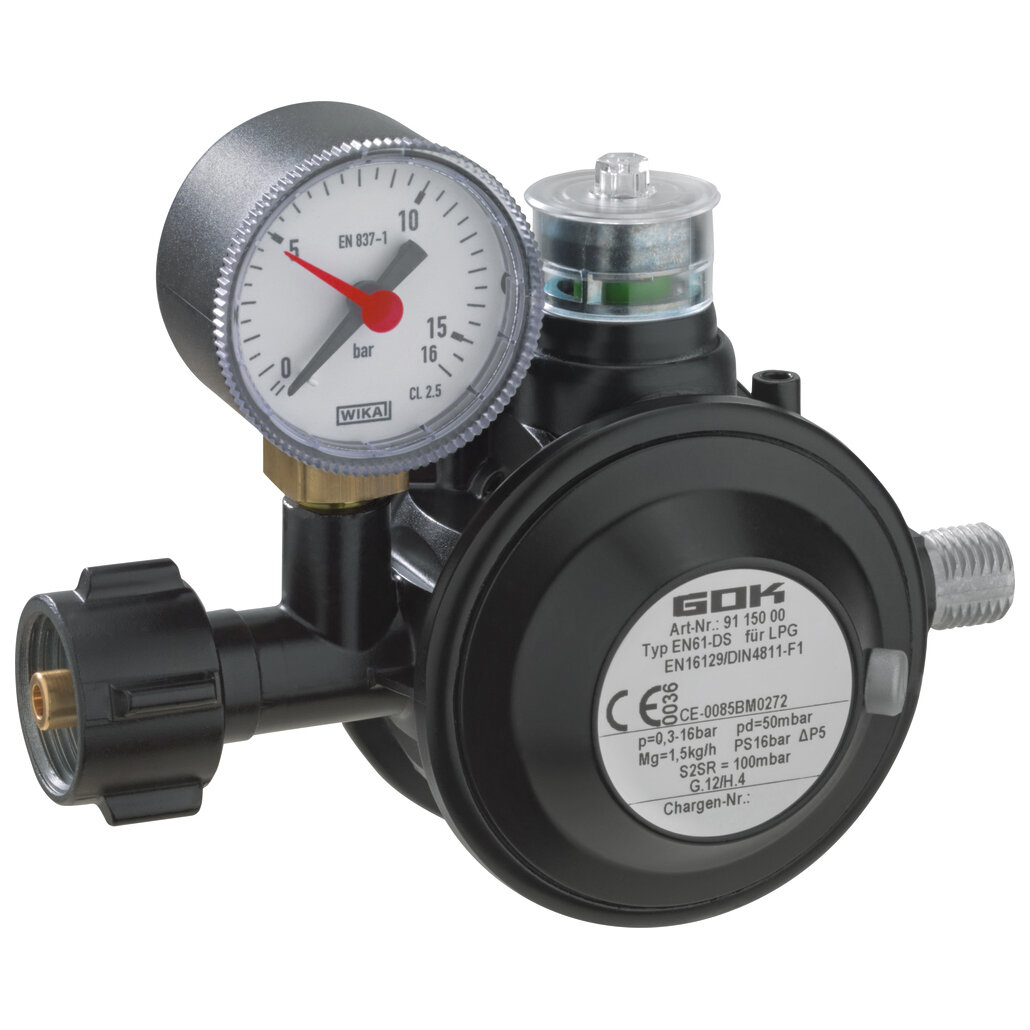 Barbecue Regulator PRO with Manometer, Low Pressure Regulator