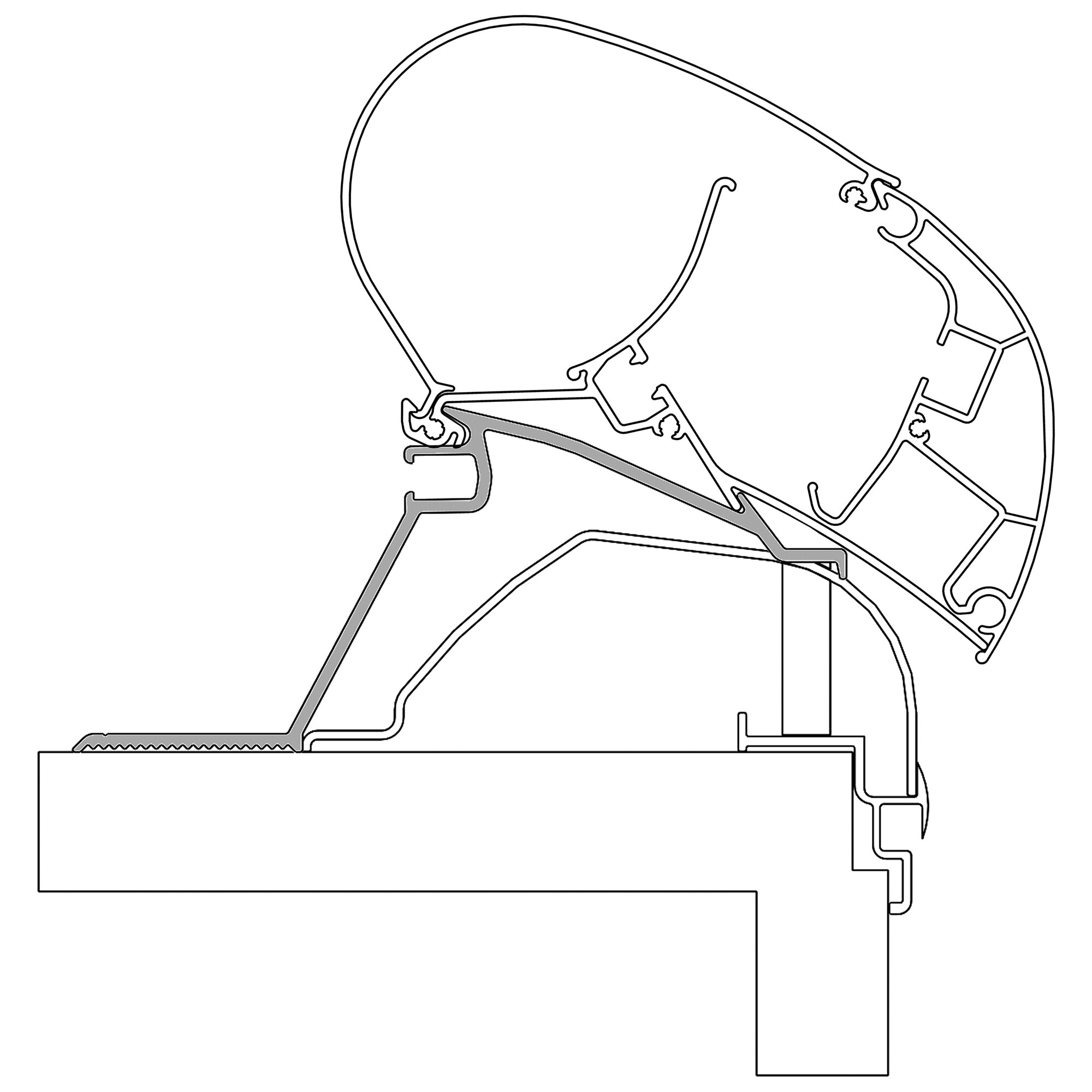 Adapter For Hobby Campers Built Since 2014 For Awnings Dometic Series 2