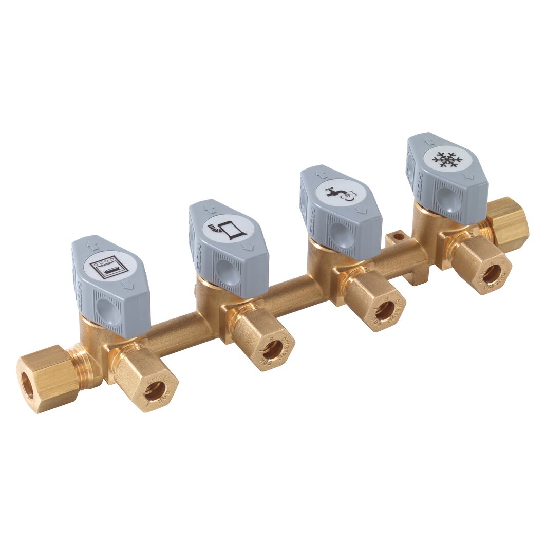 Distribution Block Marine, RVS 8 x 4 x RVS 8