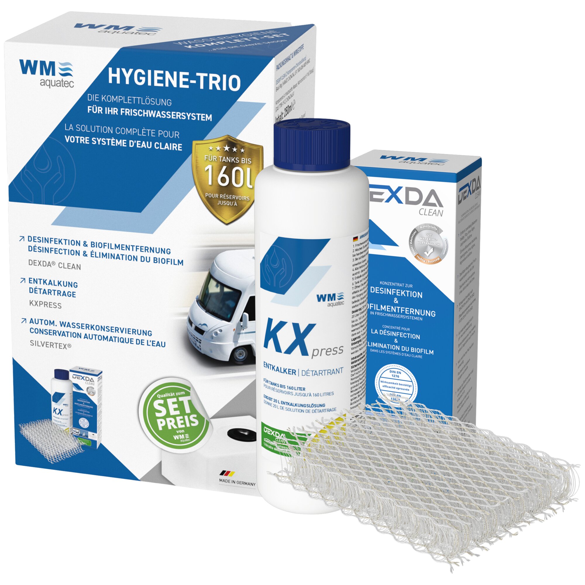 Complete Set Hygiene-Trio, 160 l