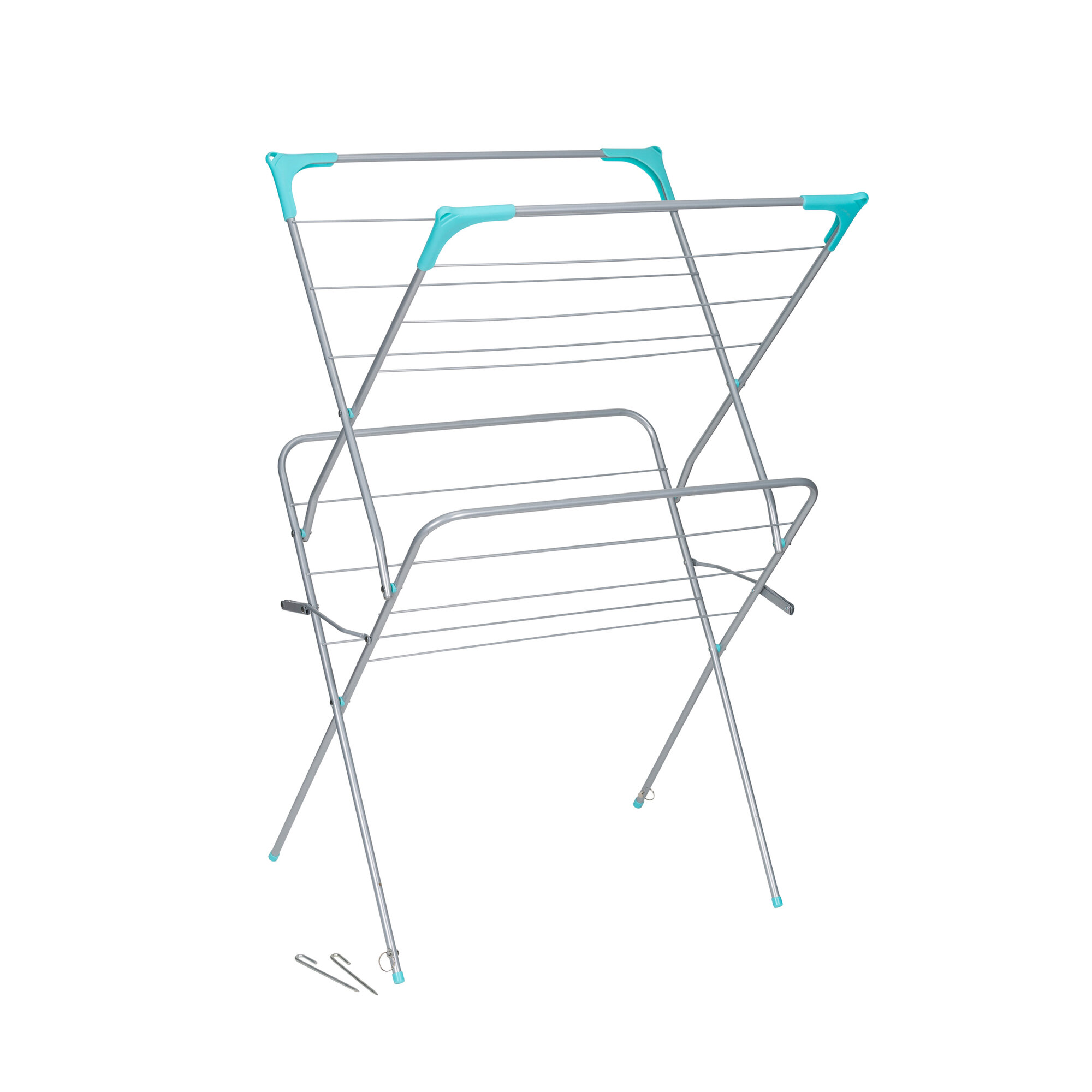 Drying Rack incl. Ground Spikes, Line Length 9.3 m
