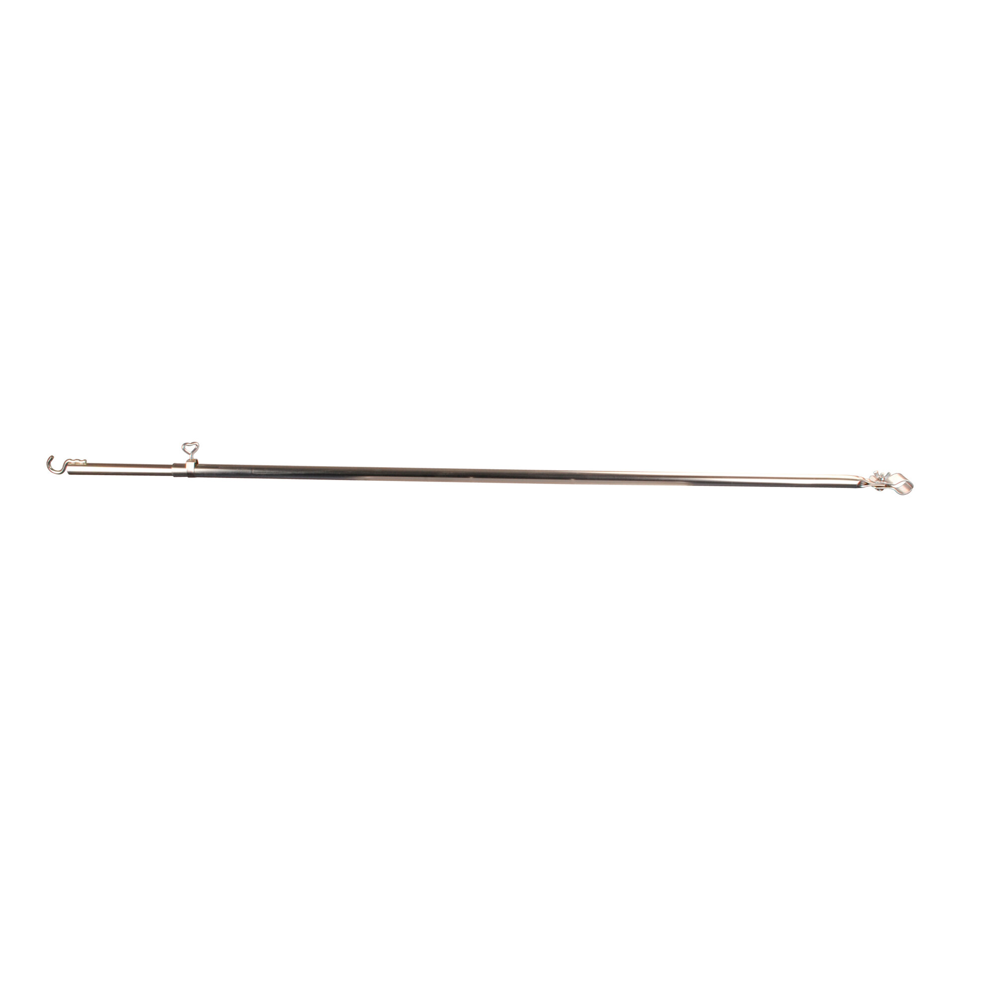 Telescopic Roof Pole with Hook Steel, 260 cm, 32 mm