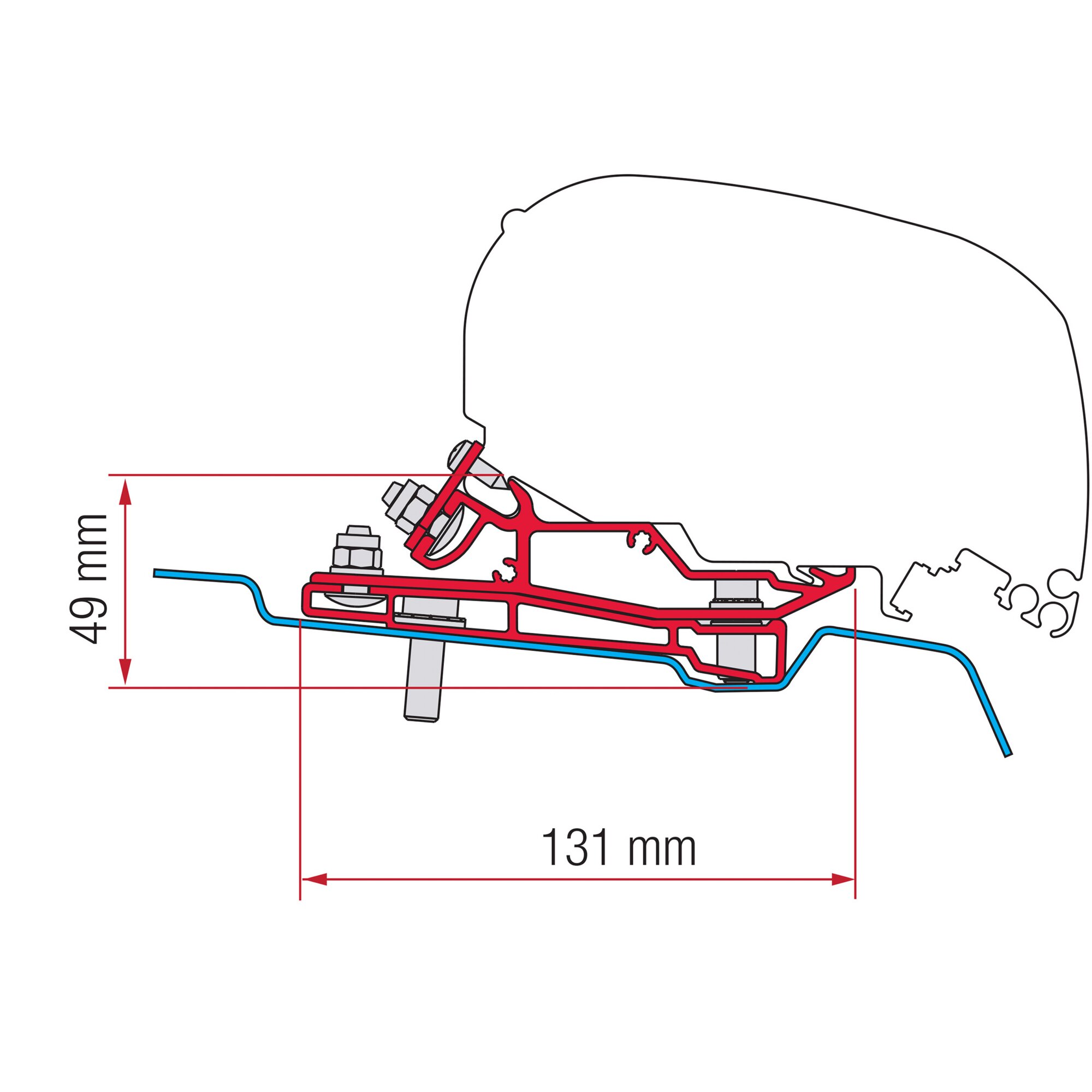 Awning Adapter Ford Transit H3