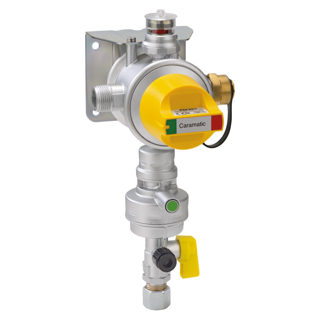 Safety Gas Pressure Regulator System Caramatic DriveTwo, vertical, 30 mbar