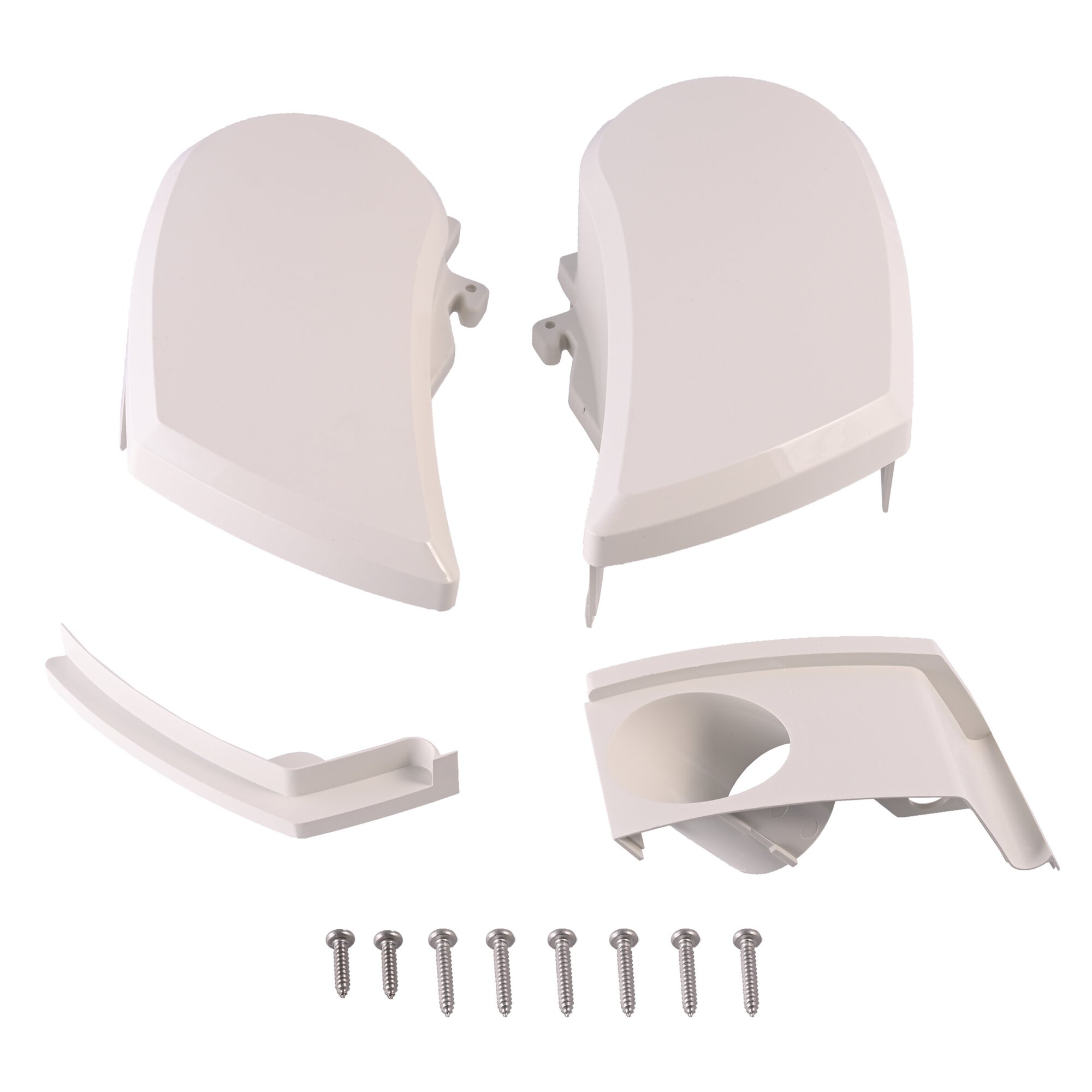 End Caps, Set Left and Right for TO 9200, beige-white