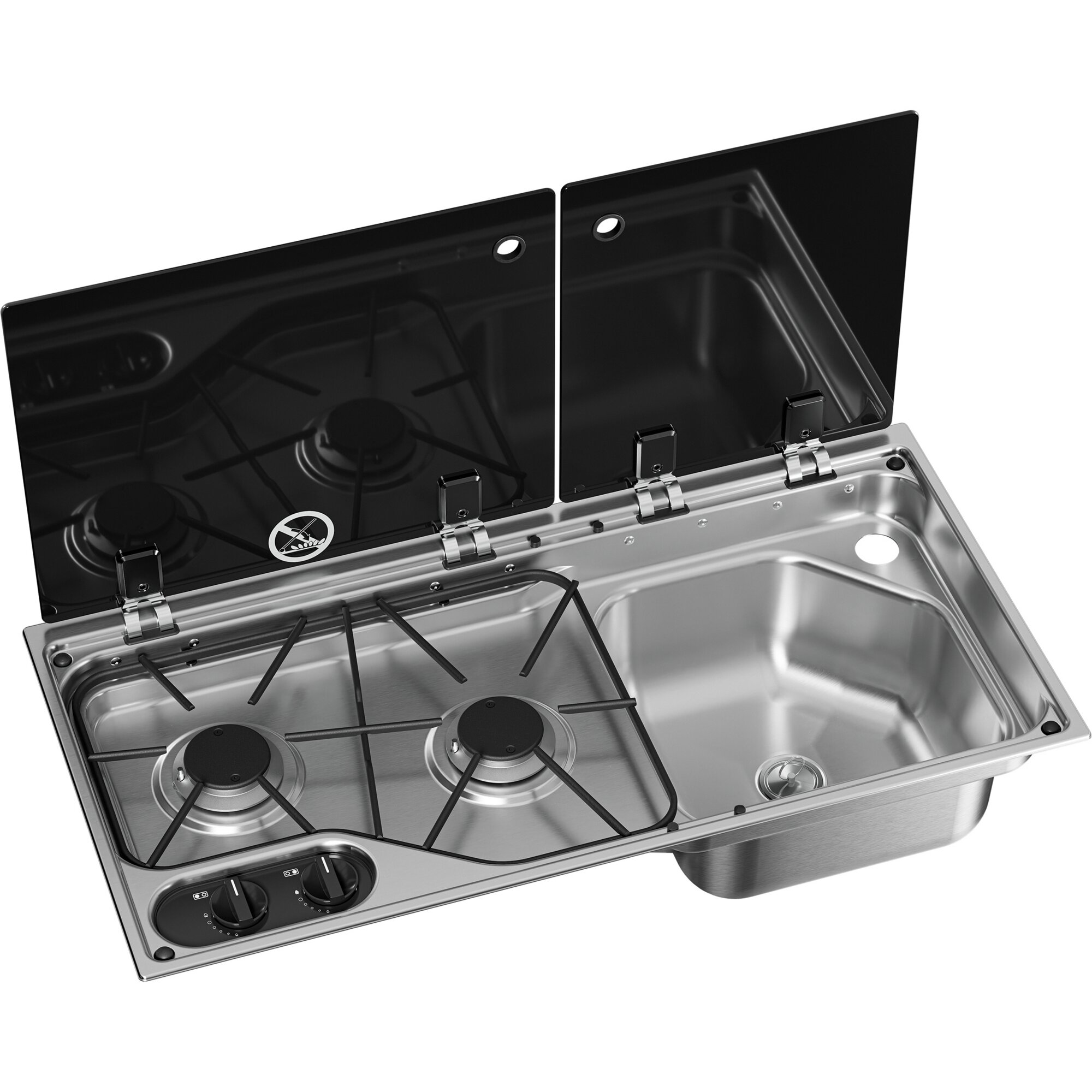 Hob / Sink Combination CVC 1700G, sink right