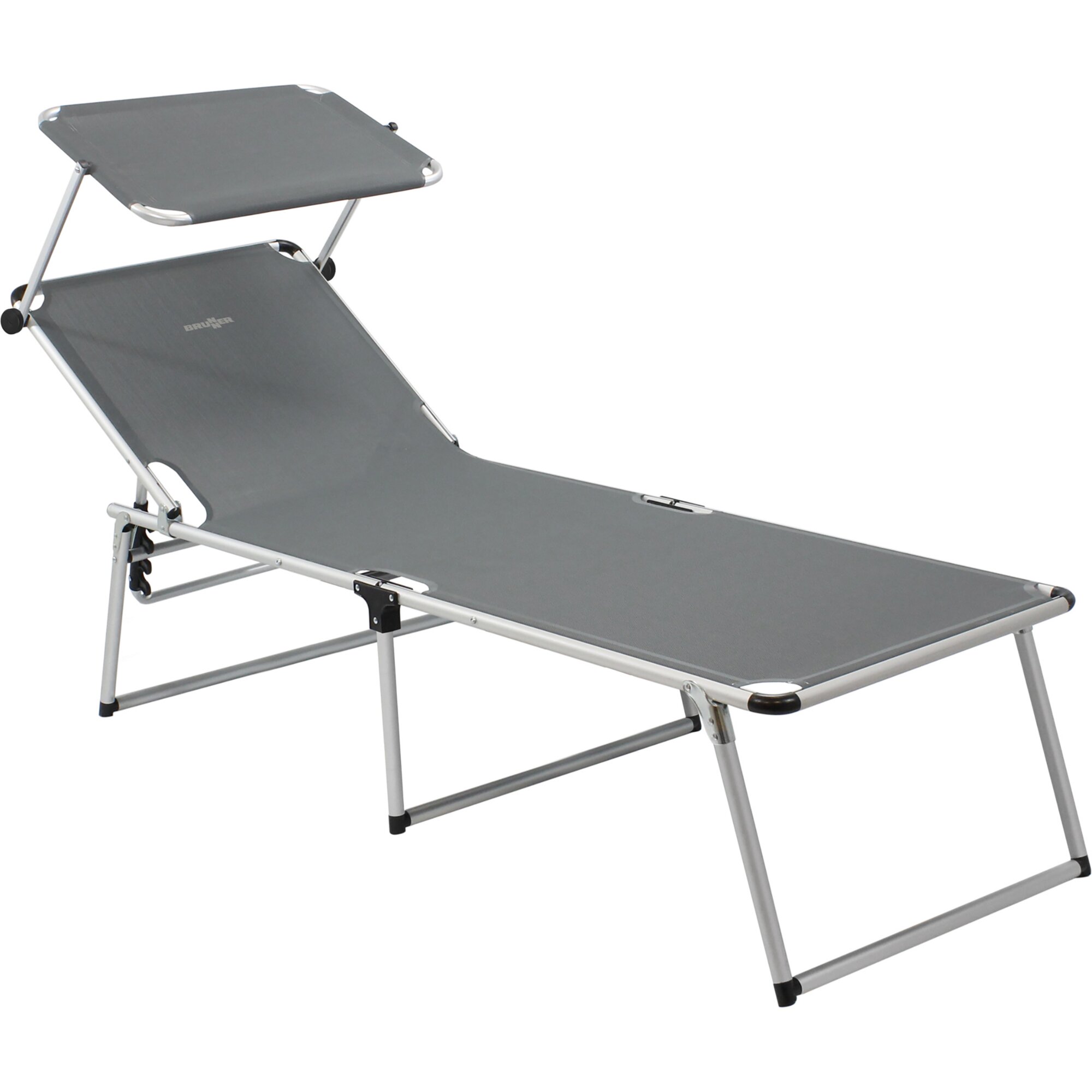 Malibu High sun lounger, grey
