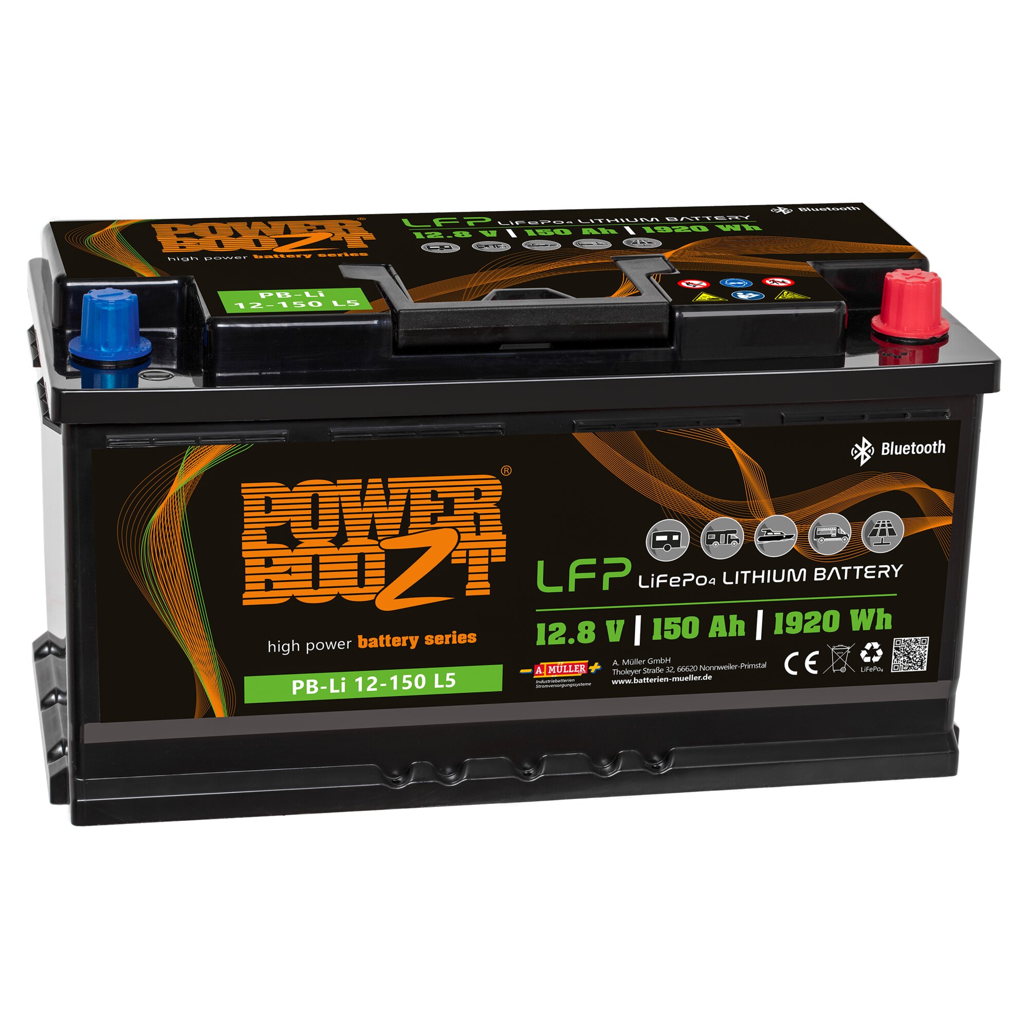 Lithium Battery LiFePO4, 150 Ah