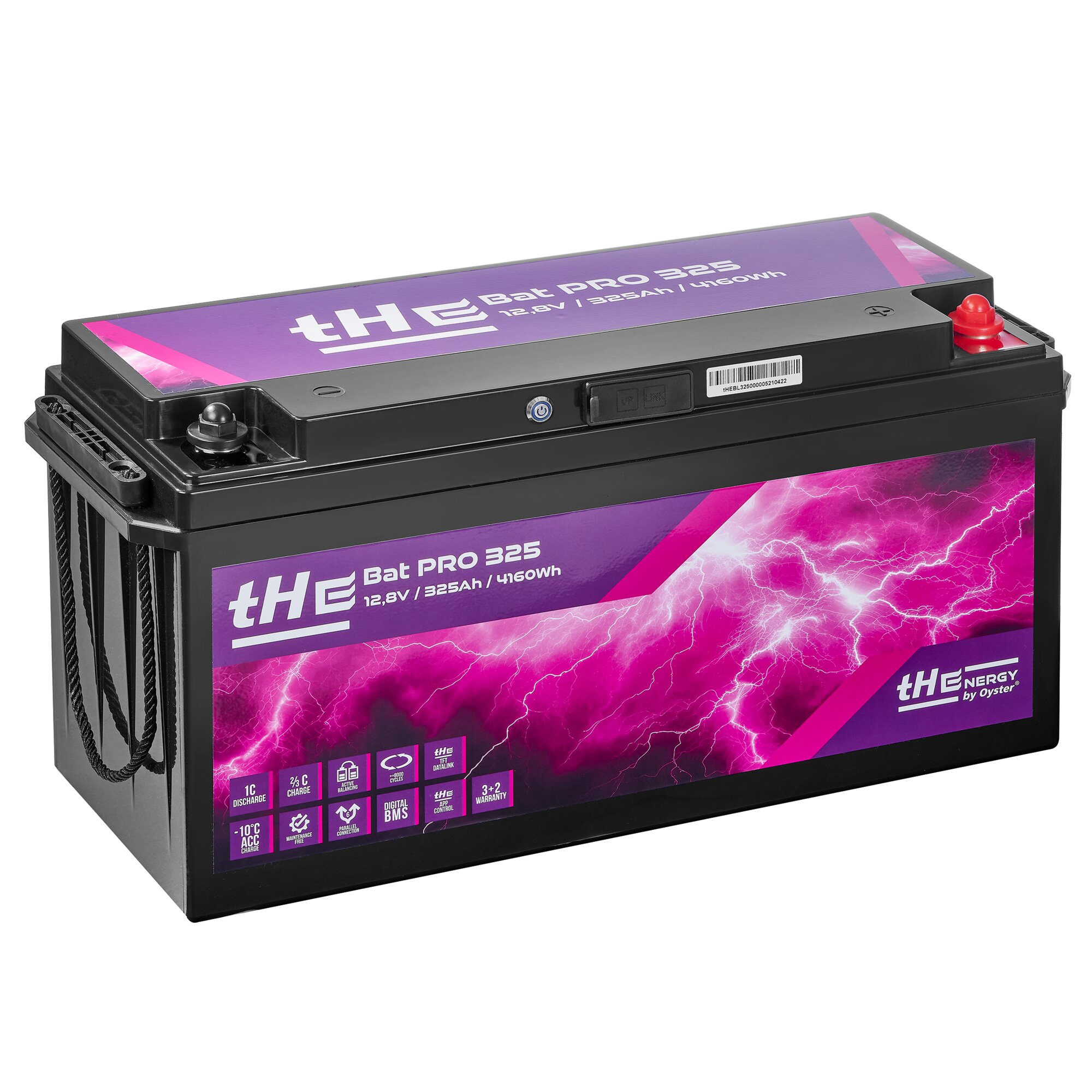 Lithium Battery Premium LiFePO4 tHE BatPro 325, 12.8 V, 325 Ah