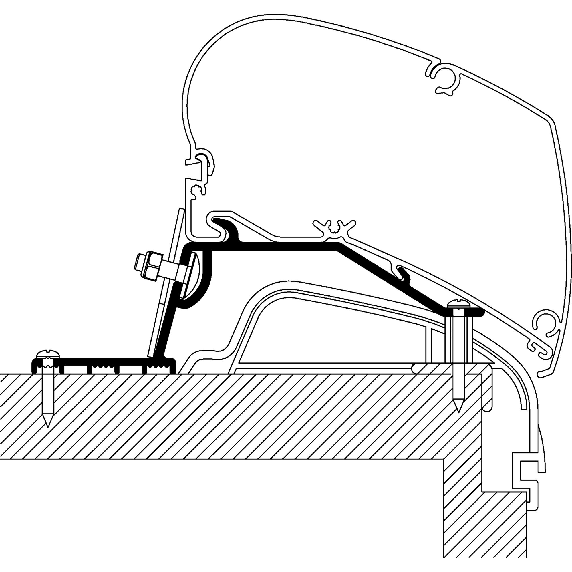 Roof Adapter For Hobby Premium Built Since 2012 For TO Series 6 And 9