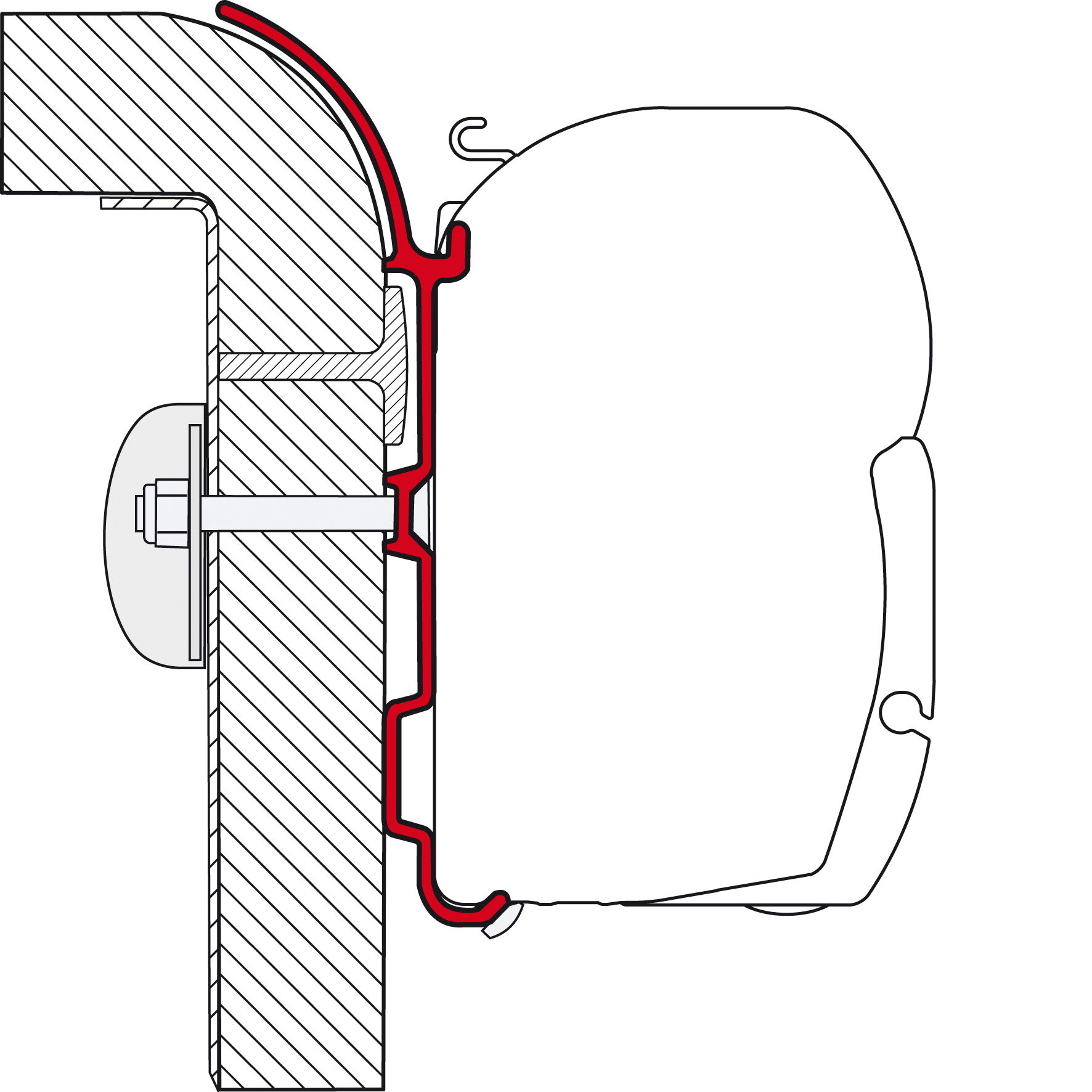 Awning Adapter Bürstner for F45