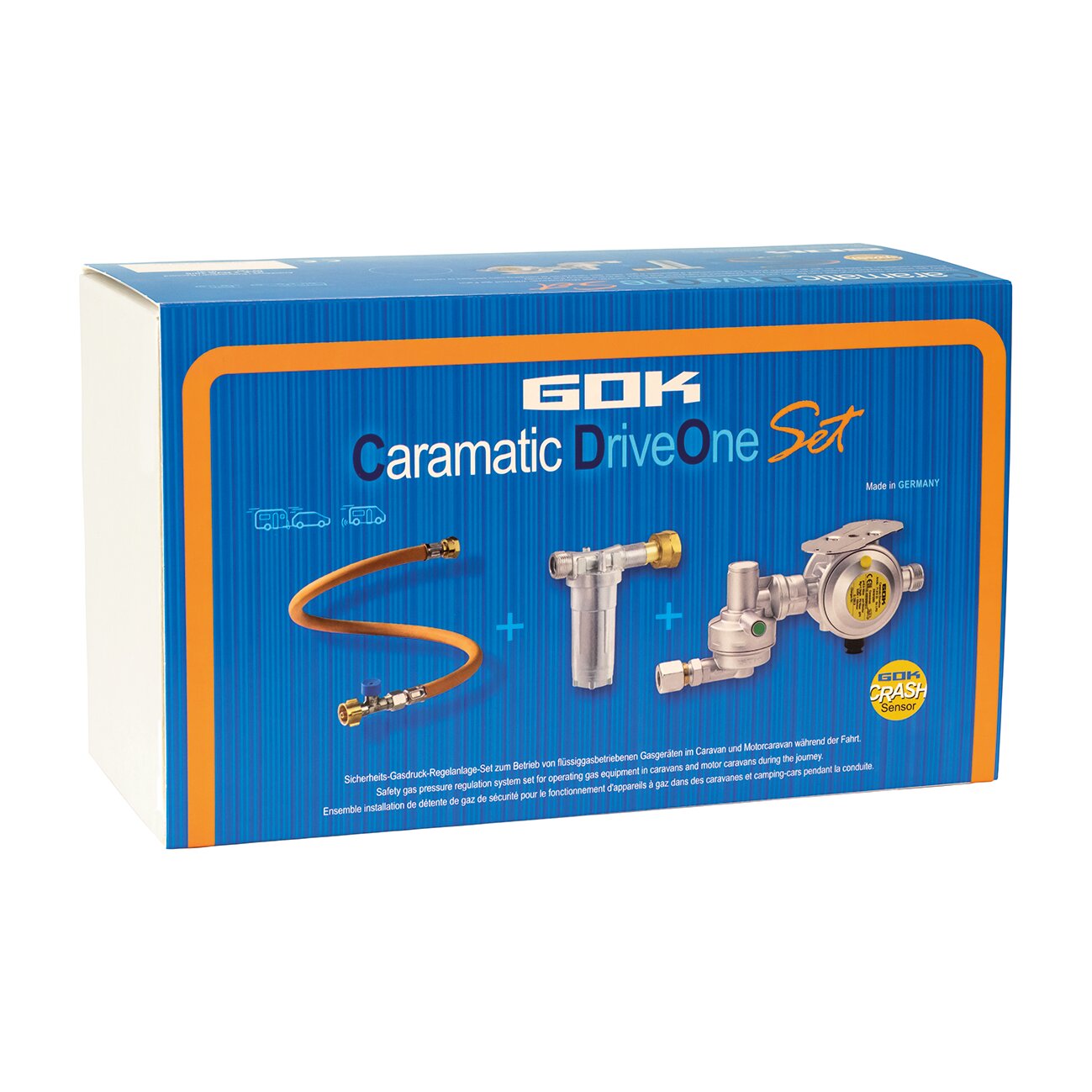 Safety Gas Pressure Regulator System Caramatic DriveOne Set, horizontal