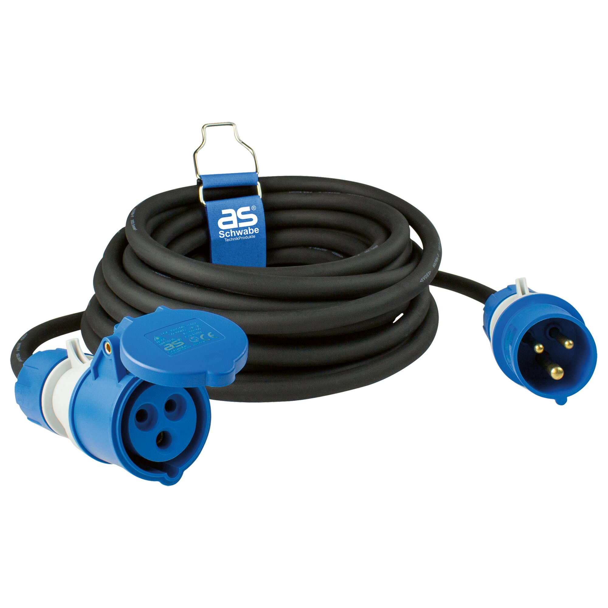 CEE Extension Cable, 10 m black