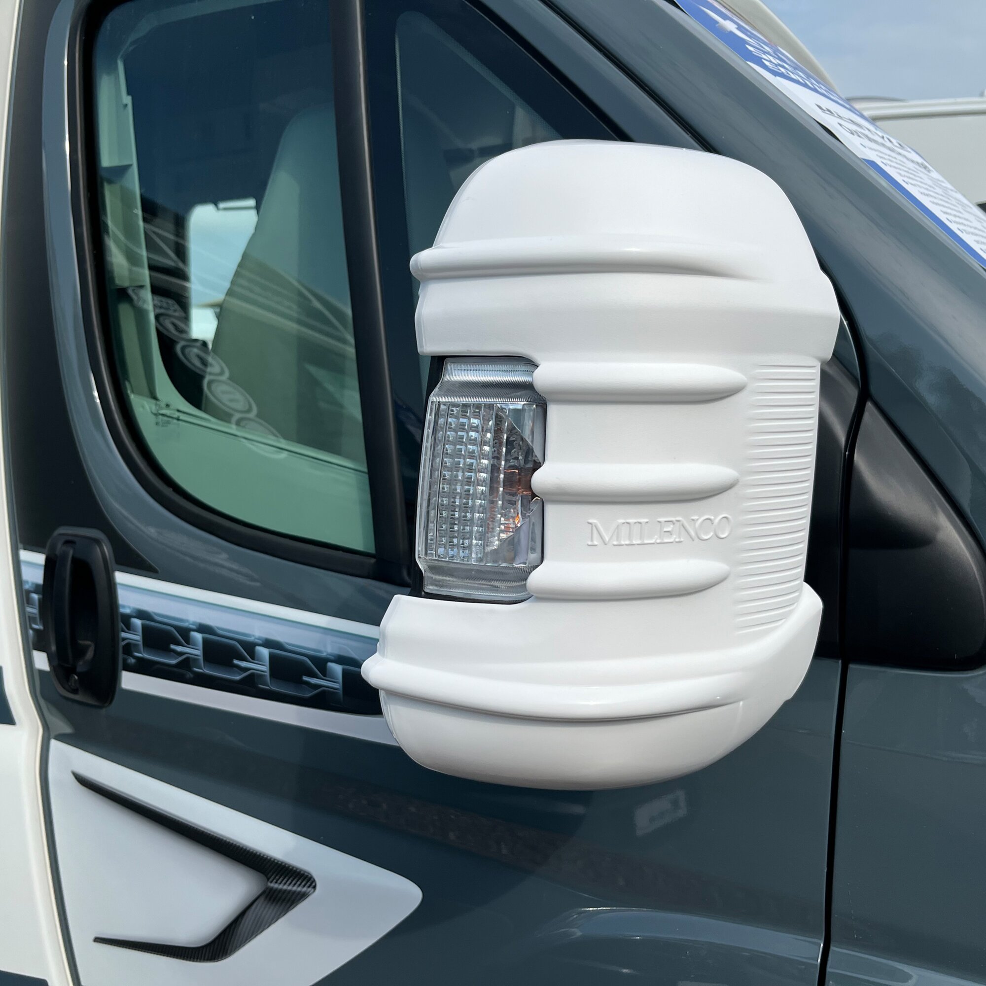 Mirror Protection Fiat Ducato from model 2025, white, 2 pcs