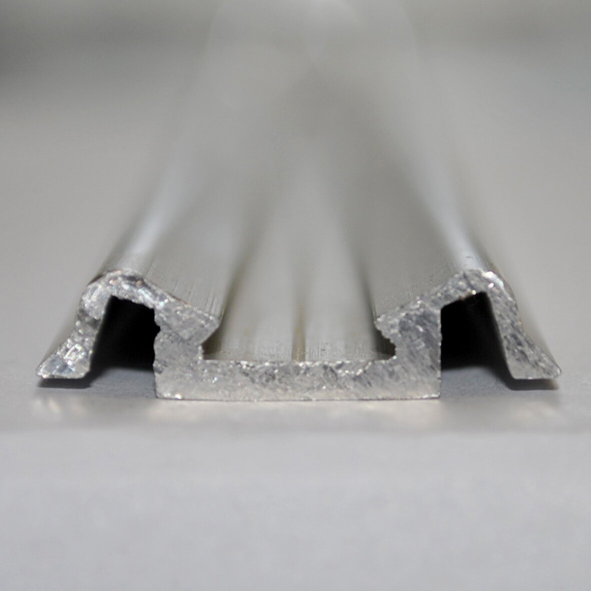 Silver Trim Strip with Groove for Insert