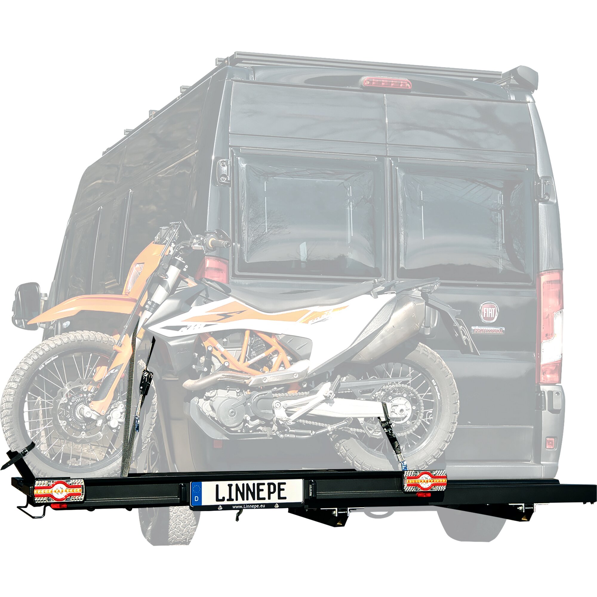 Load Carrier SlidePort - Black - for Fiat Ducato built from Model Year 2006/07 - overhang 1000 mm