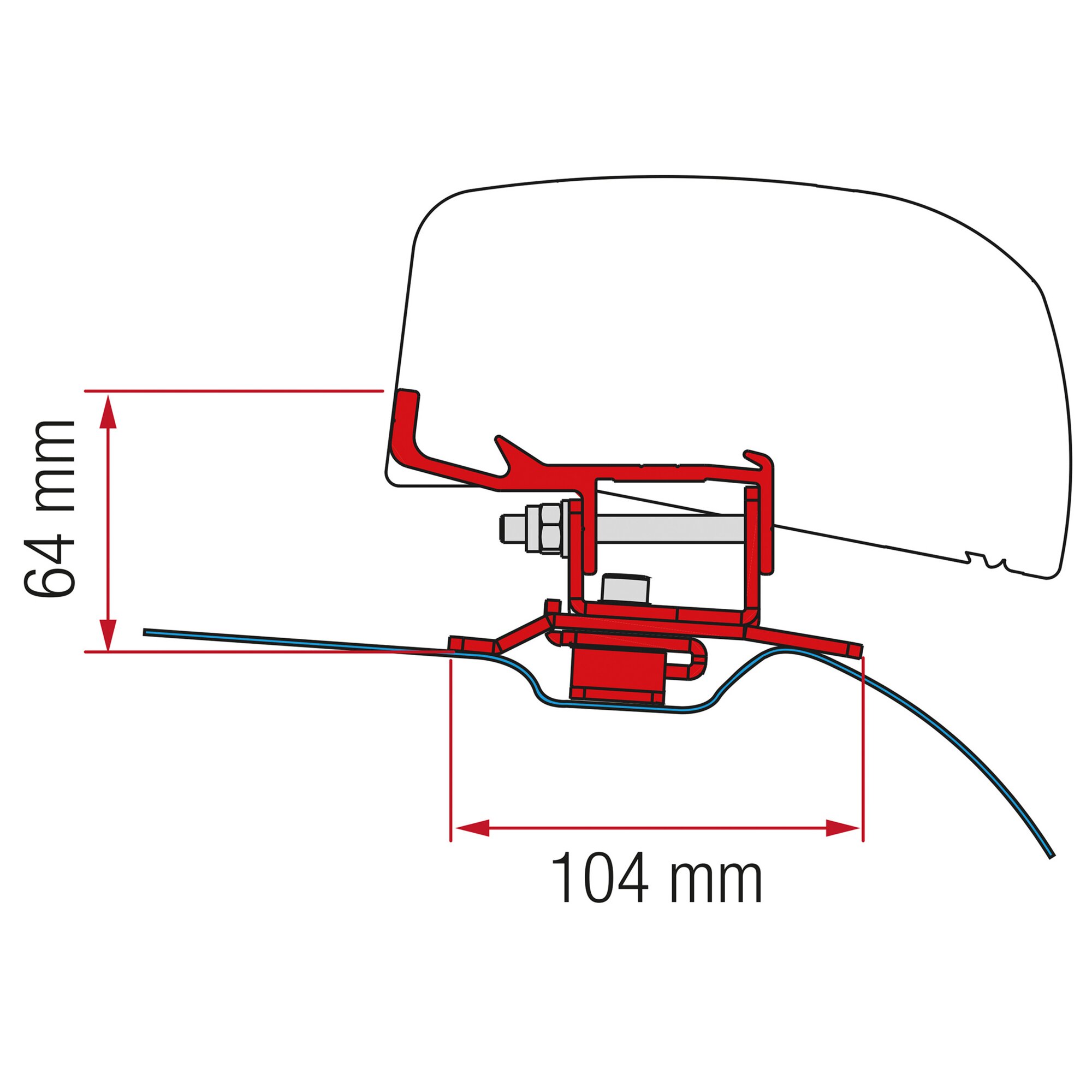 Awning Adapter Stellantis (PSA) for F40