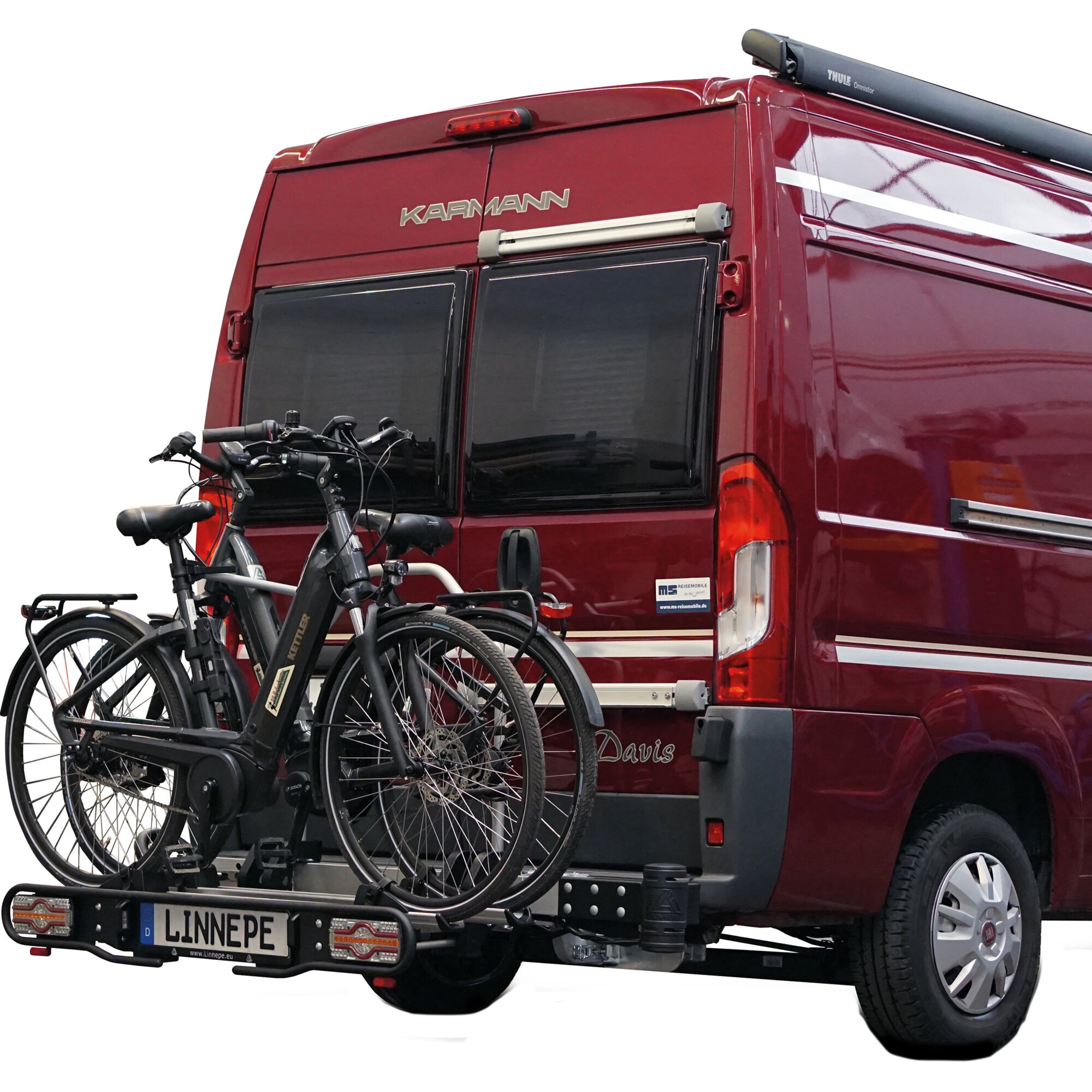 Bike Carrier GiroVan for Fiat Ducato - overhang of 1000 mm -
