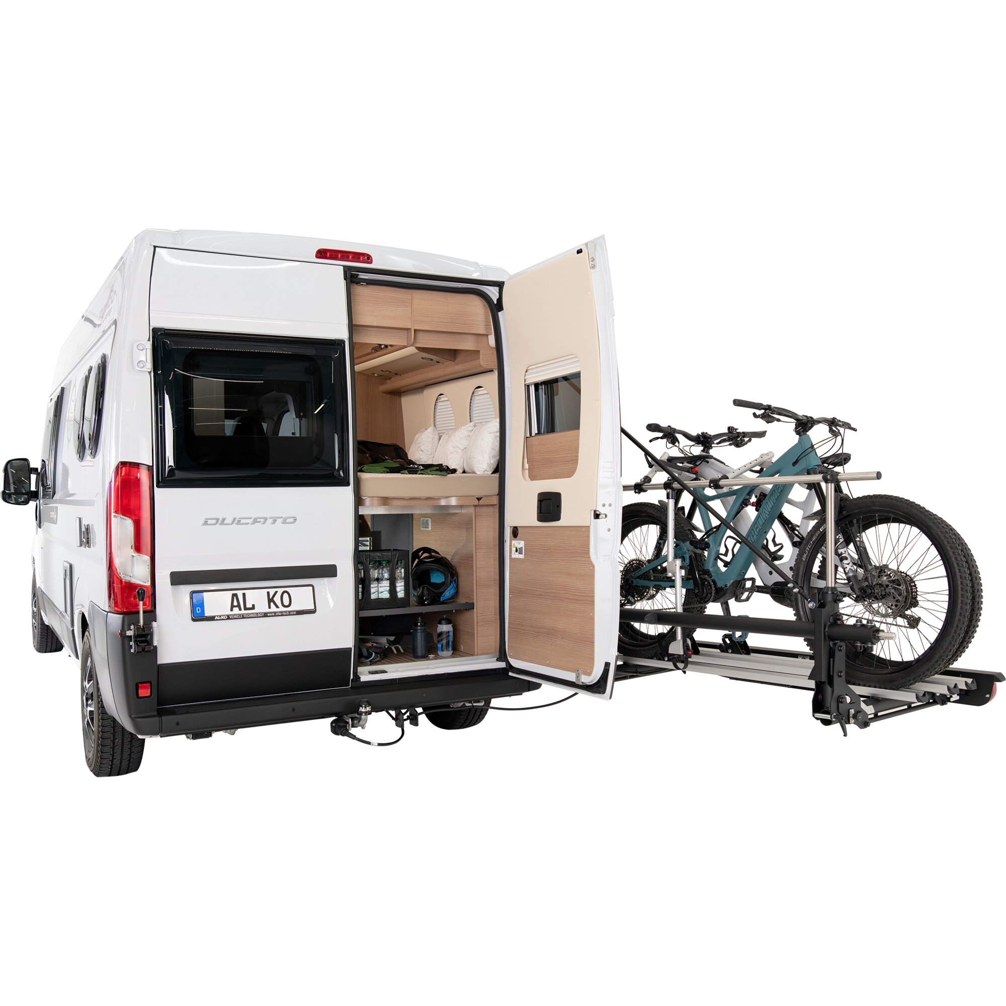 Bike Carrier Trigo Van with 1 Narrow and 1 Wide Rail for Fiat Ducato