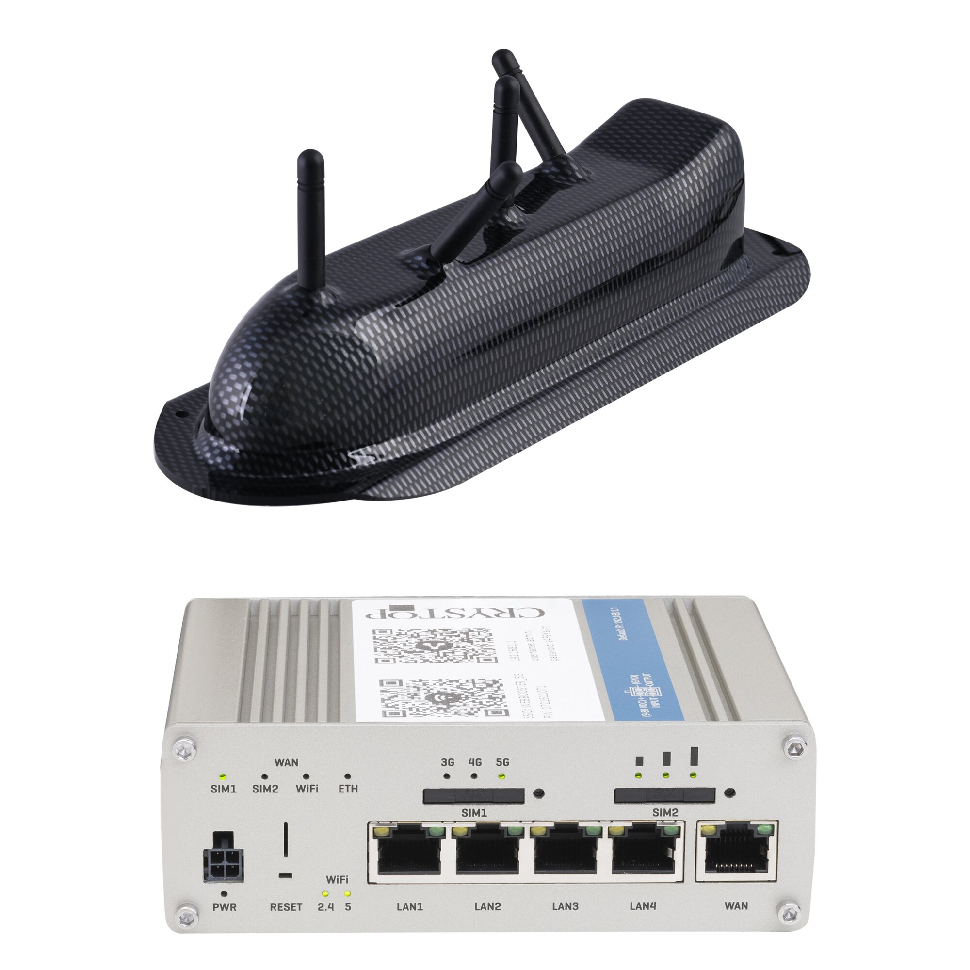Router Set WebBooster Van, black