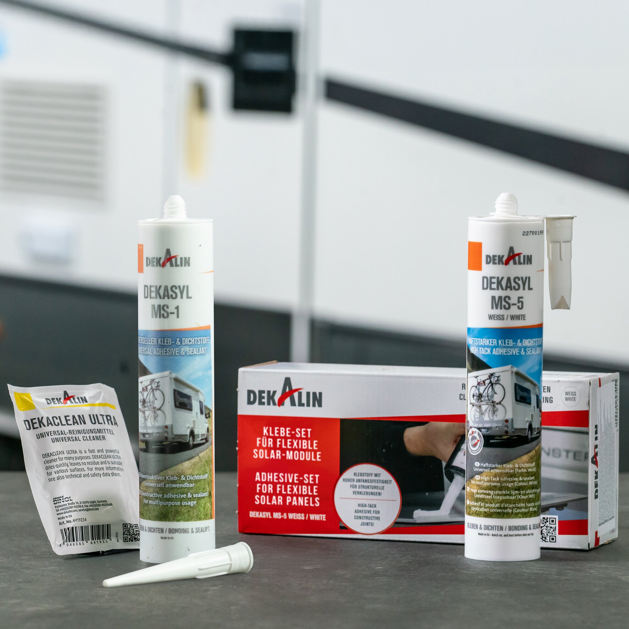 Adhesive Set for Flexible Solar Panels