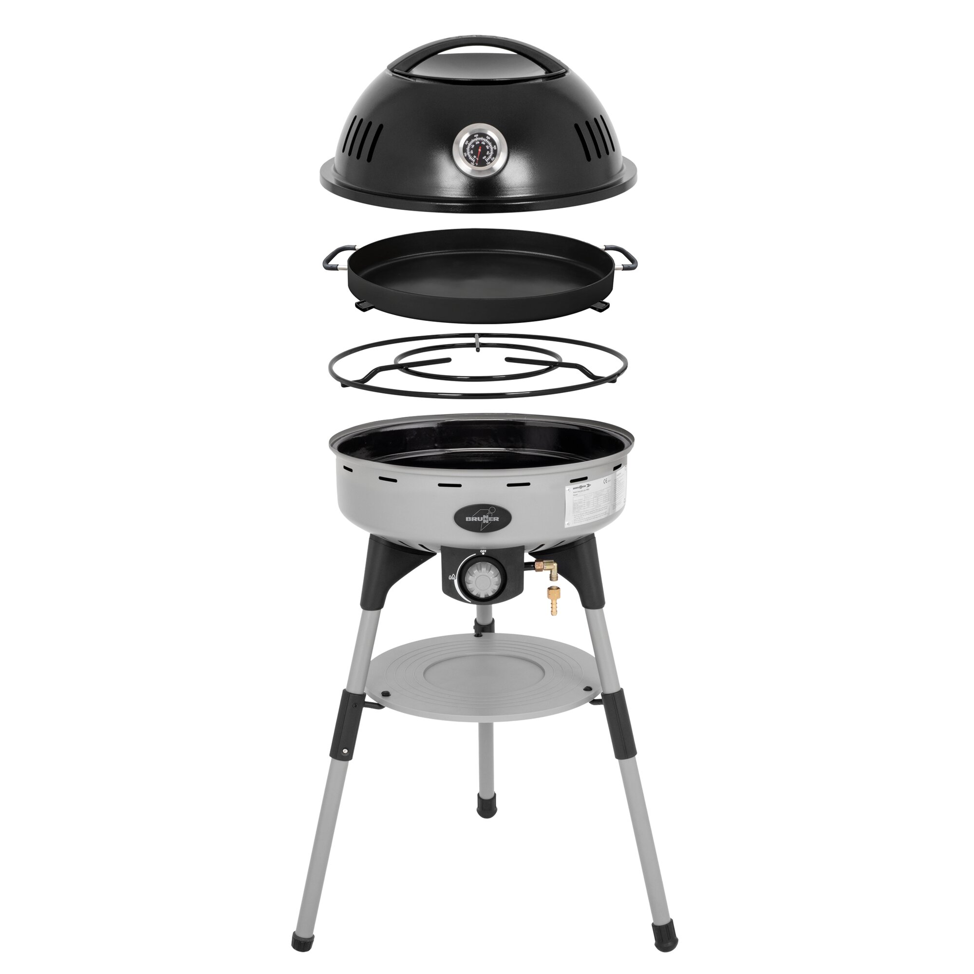 Gas Barbecue BBQruiser HT Roundpan, 30 mbar