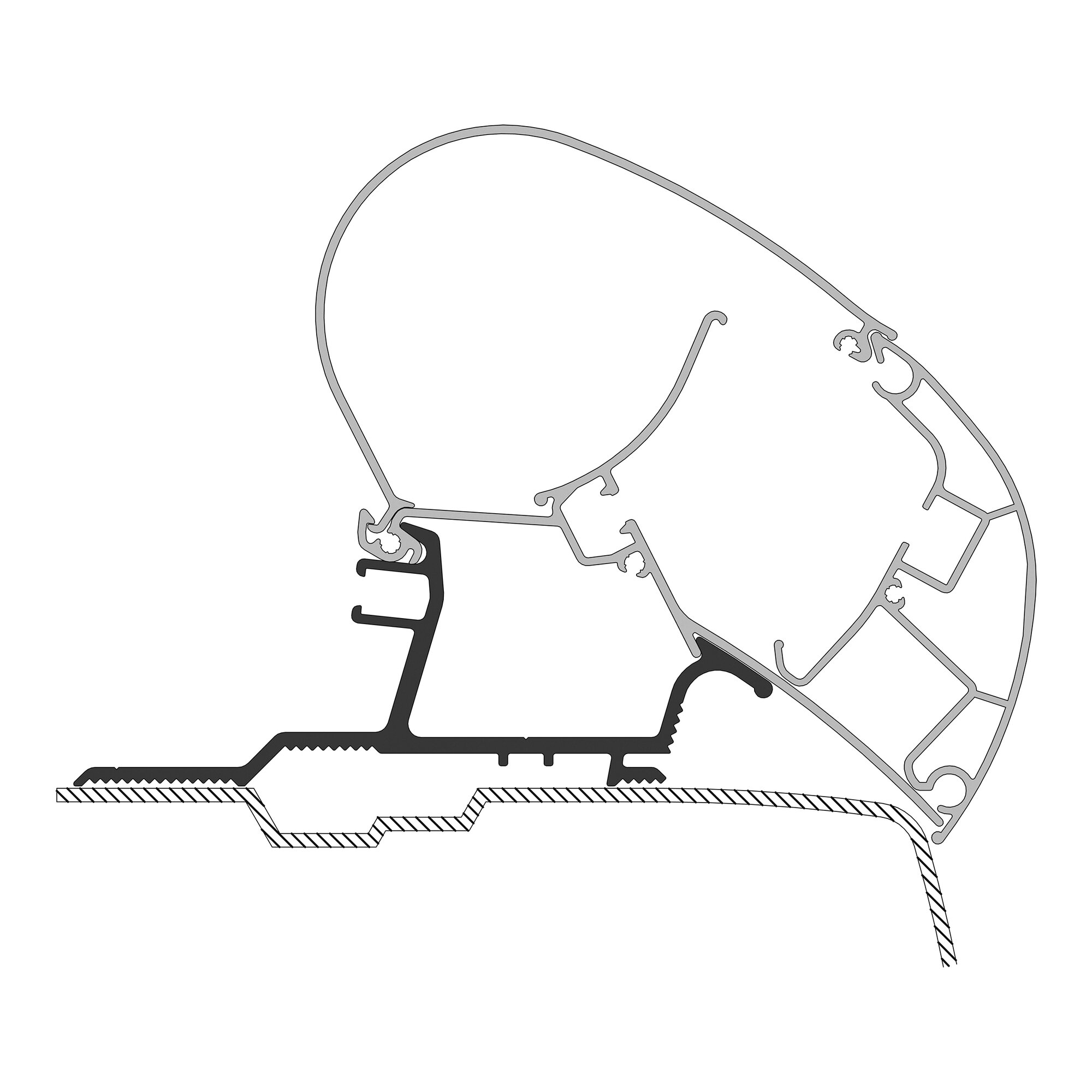 Adapter For Renault Master Built Since 2010/04 For Awnings Dometic Series 2