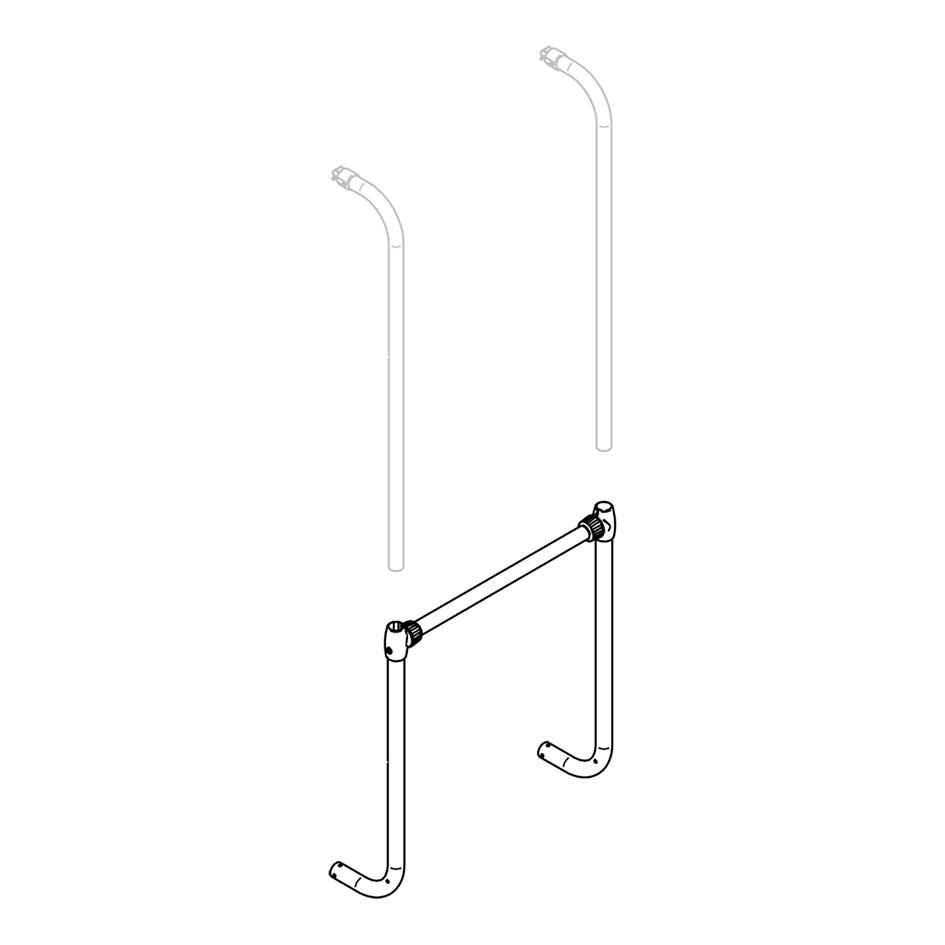 Support Frame Cross Bar and Lower Support Arm Thule Sport G2, Set