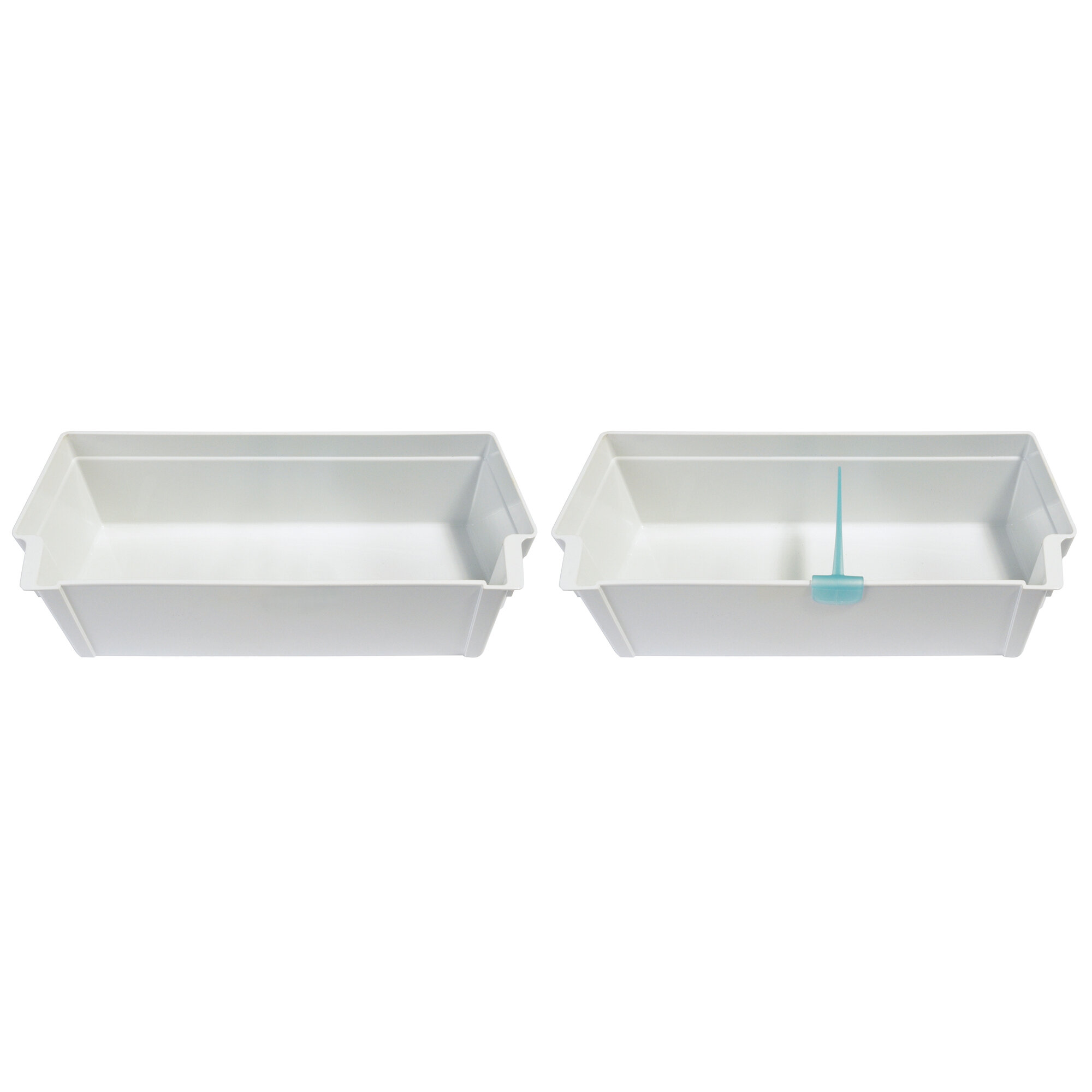 Door Compartments, White, 2 Pieces, incl. Bottle Holder for Thetford Refrigerator T1090