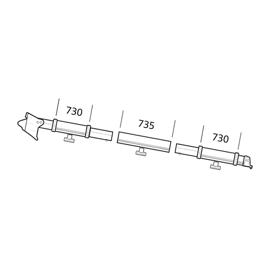 Clamping Profile Thule Residence/ Panorama, left-hand