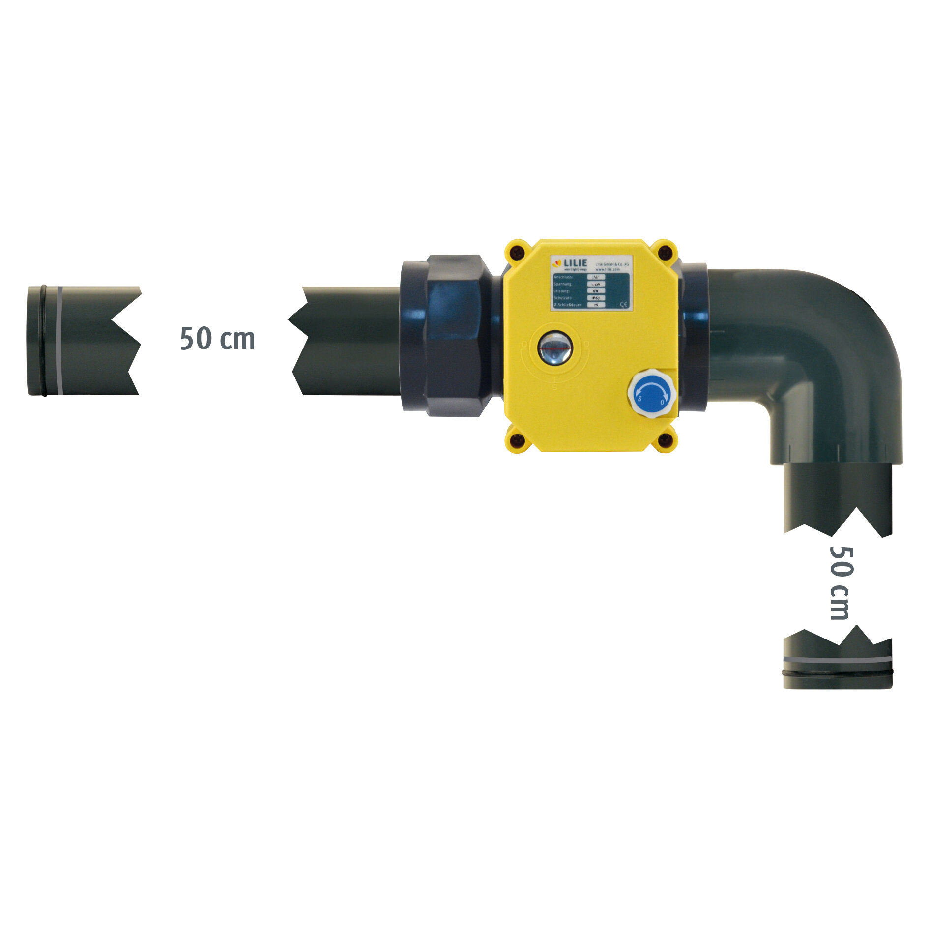 Ball Valve – Electric incl. Toggle Switch, 1¼" | flow: 530 mm²