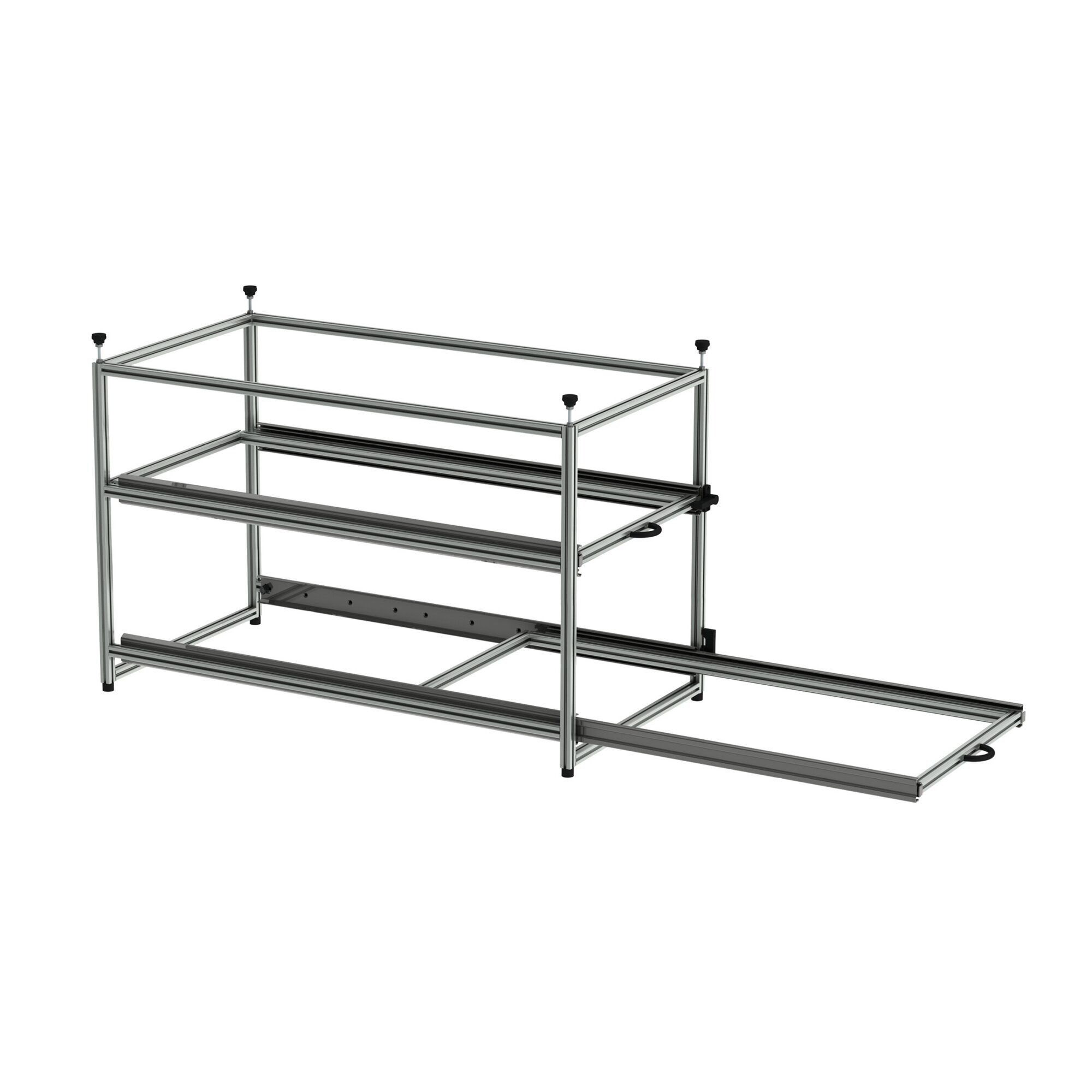 Pull-out shelving system, lengthwise, 49 x 60 x 93 cm