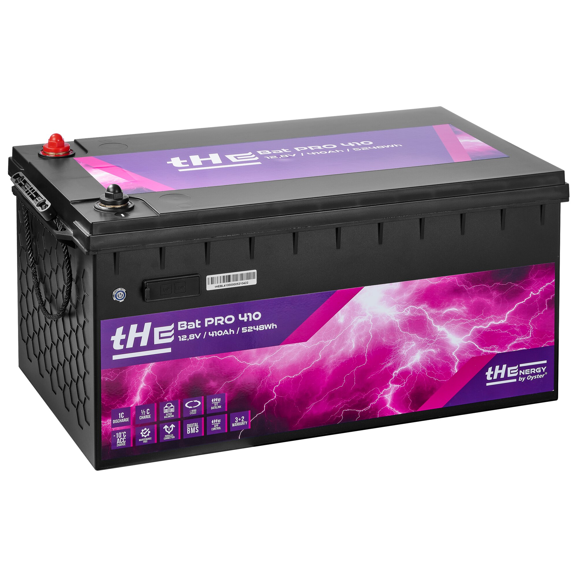Lithium Battery Premium LiFePO4 tHE BatPro 410, 12.8 V, 410 Ah
