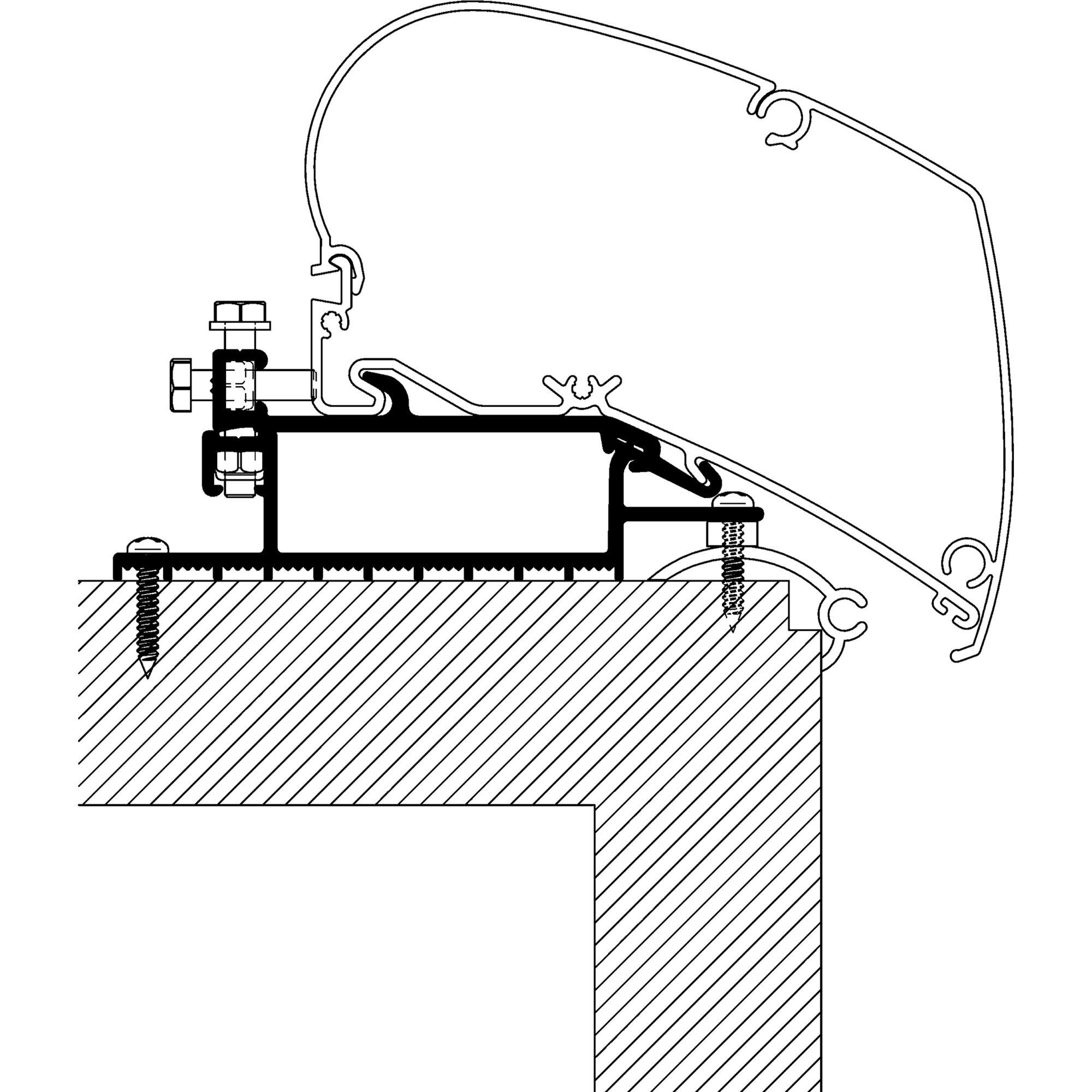 Rooftop Adapter for TO Series 6 and 9