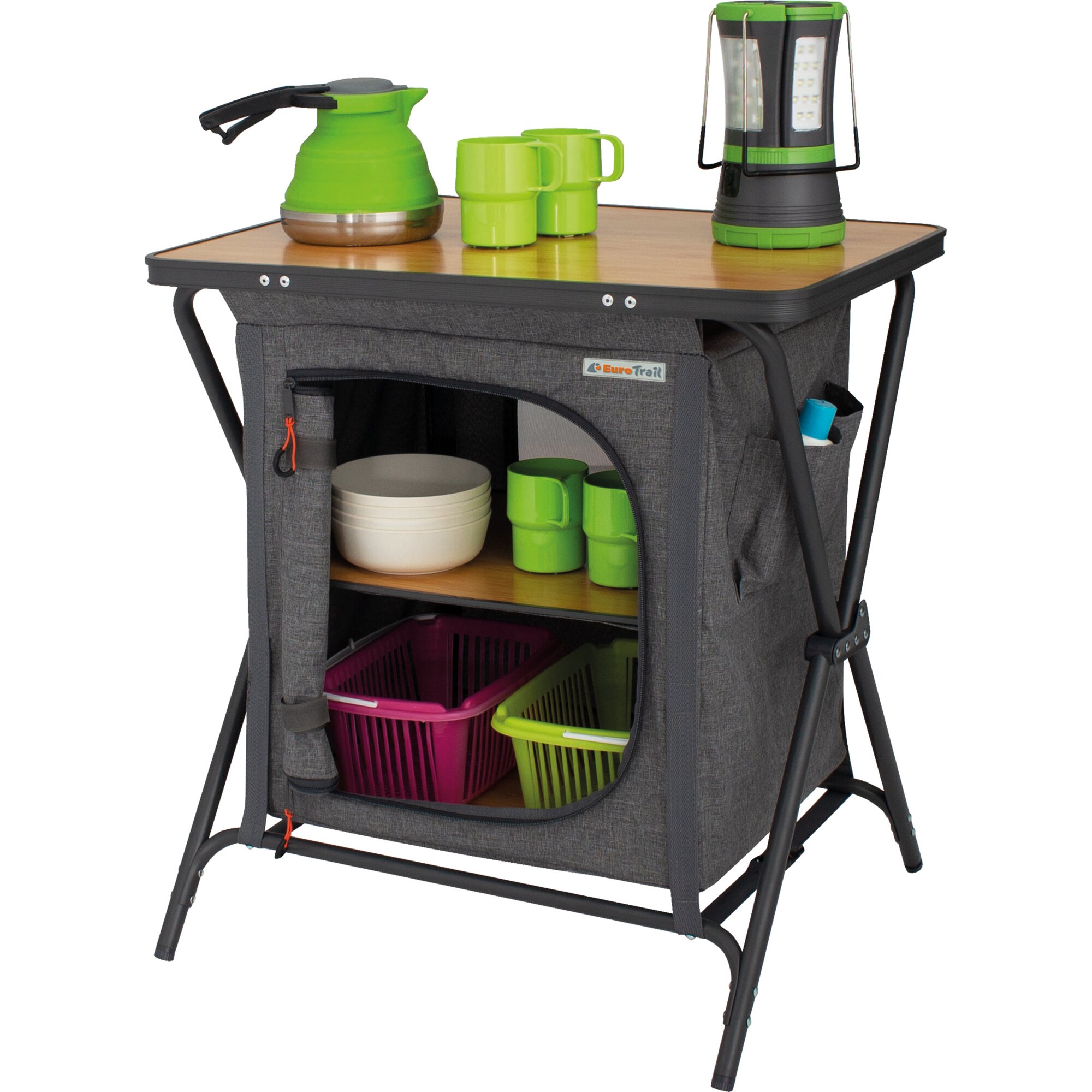 Camping Cabinets Nova, dark grey, Venossa