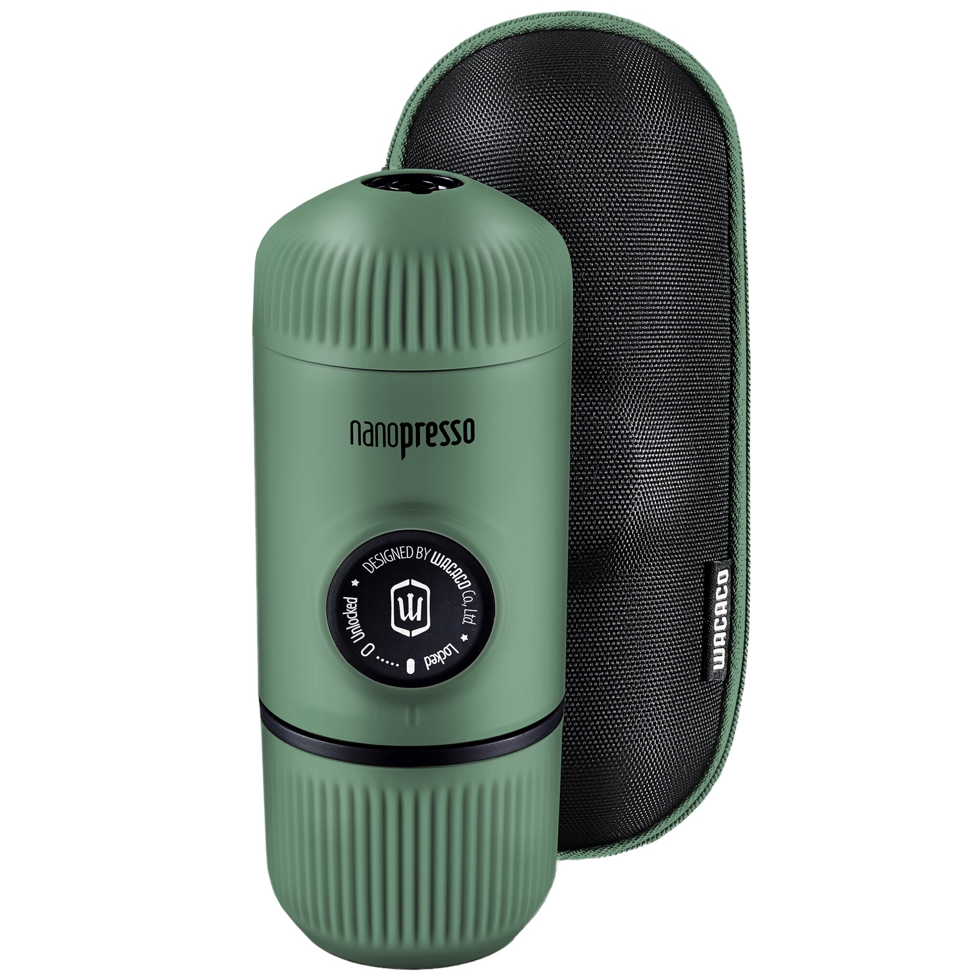 Portable Espresso Machine Nanopresso, dark green