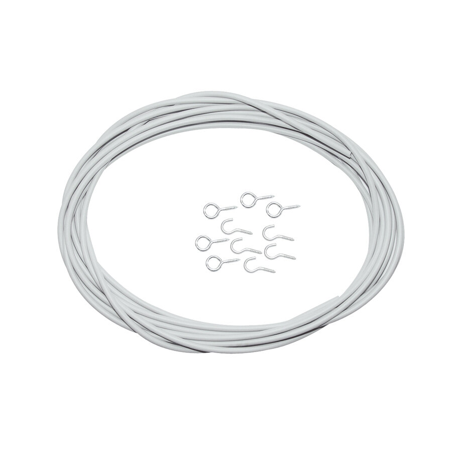 Spannfix Curtain Spiral, light grey, 250 m