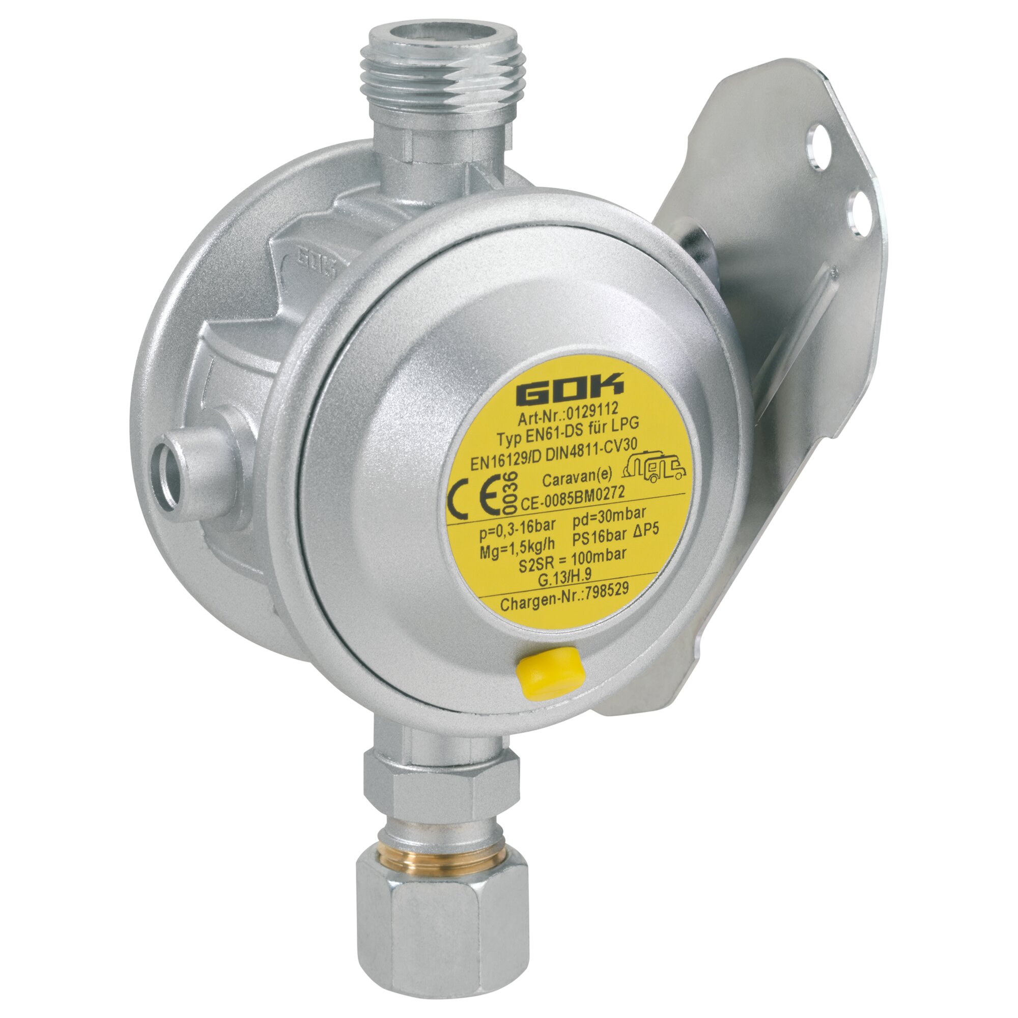 Low Pressure Regulator Caramatic BasicOne EN61-DS 1.5 kg/h