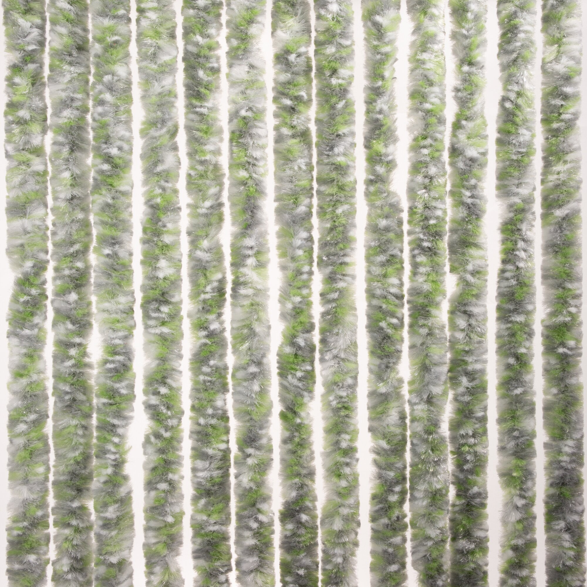 Fleece Curtain 100 cm wide, grey/white/green