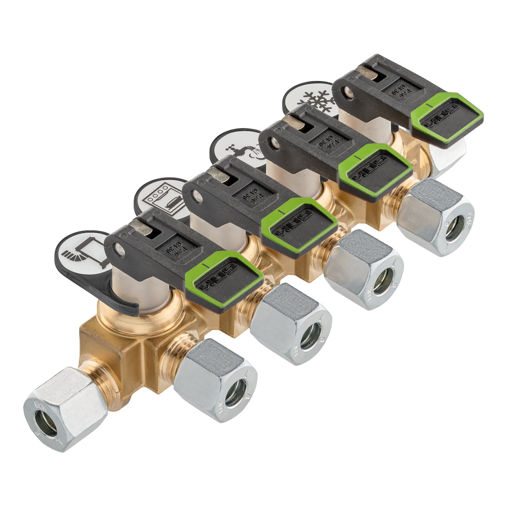 Distribution Block KSV-AB4 Short, ø 8 mm