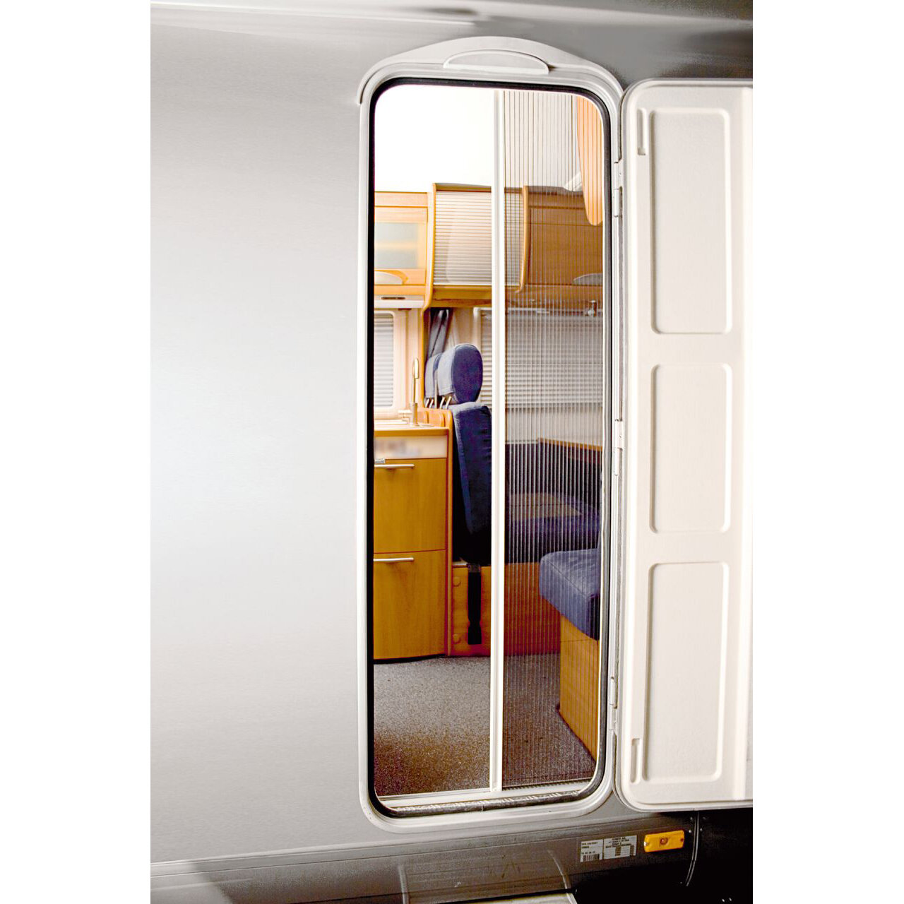 Pleated Fly Screen Door REMIcare II +, 1850 mm, 92 mm, for motorhomes