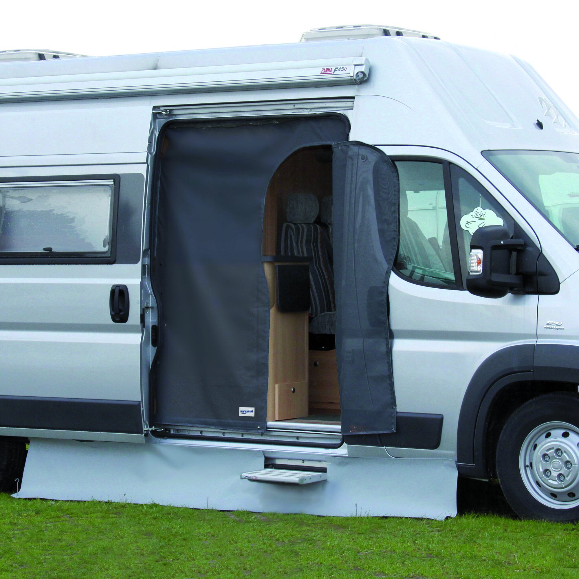 Fly Screen Curtain Fiat Ducato, H1 – normal roof, Sliding Door