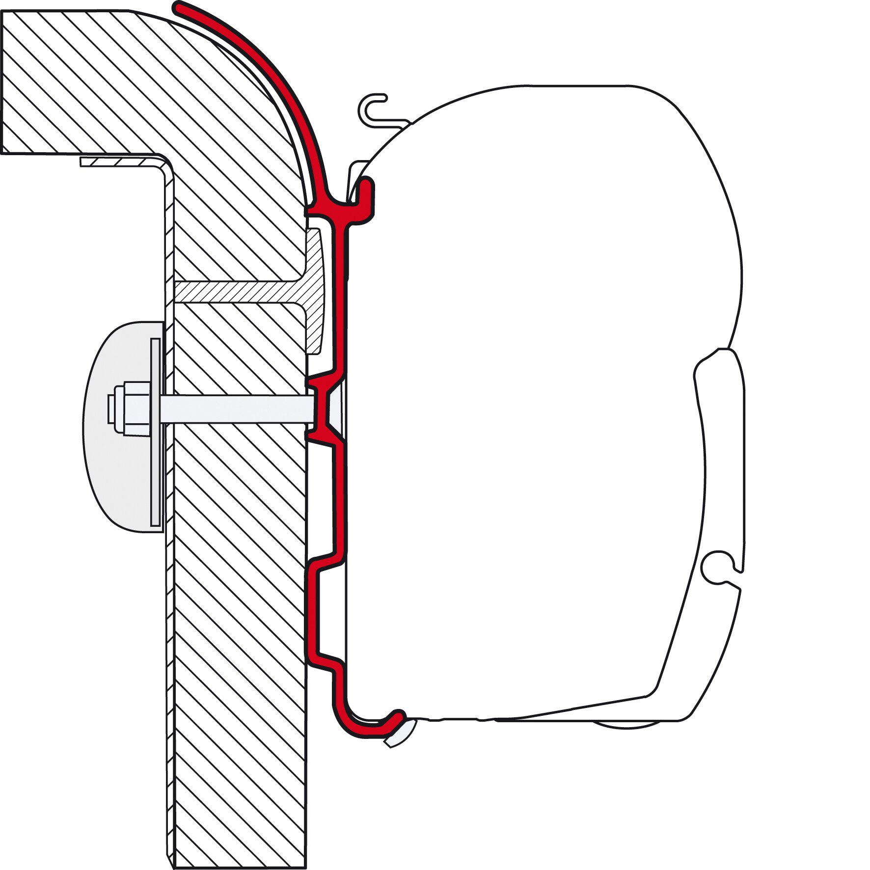 Awning Adapter Bürstner for F45