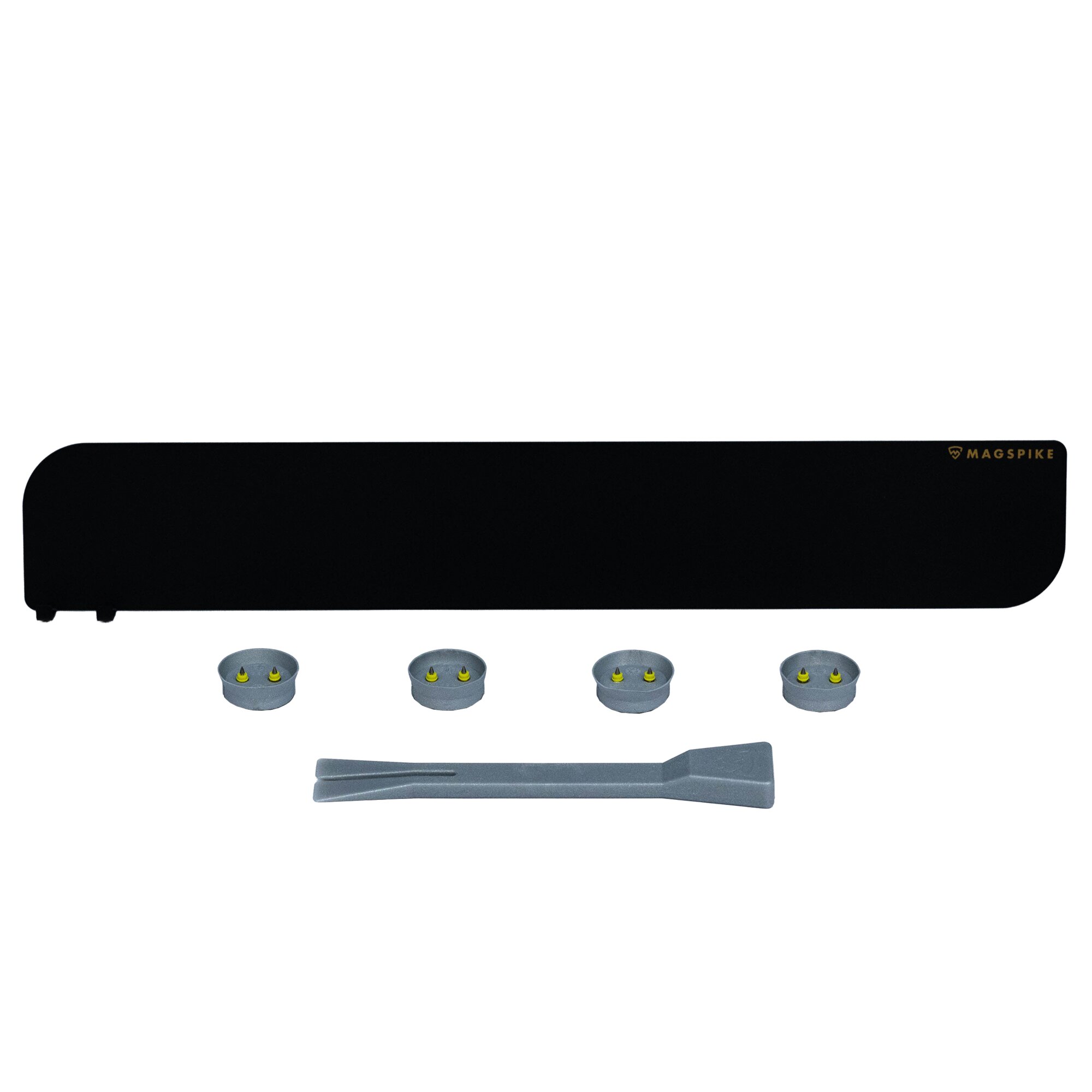 Base Plate with Magnet MagSpike Set L+ with Integrated Hooks, black
